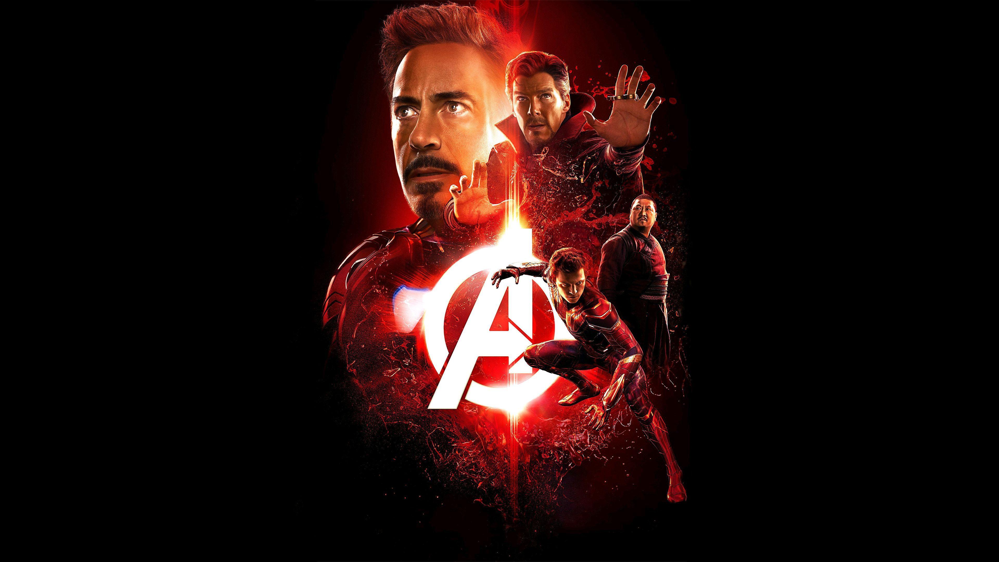3840x2160 Avengers infinity war iron man spider man doctor strange 4k HD