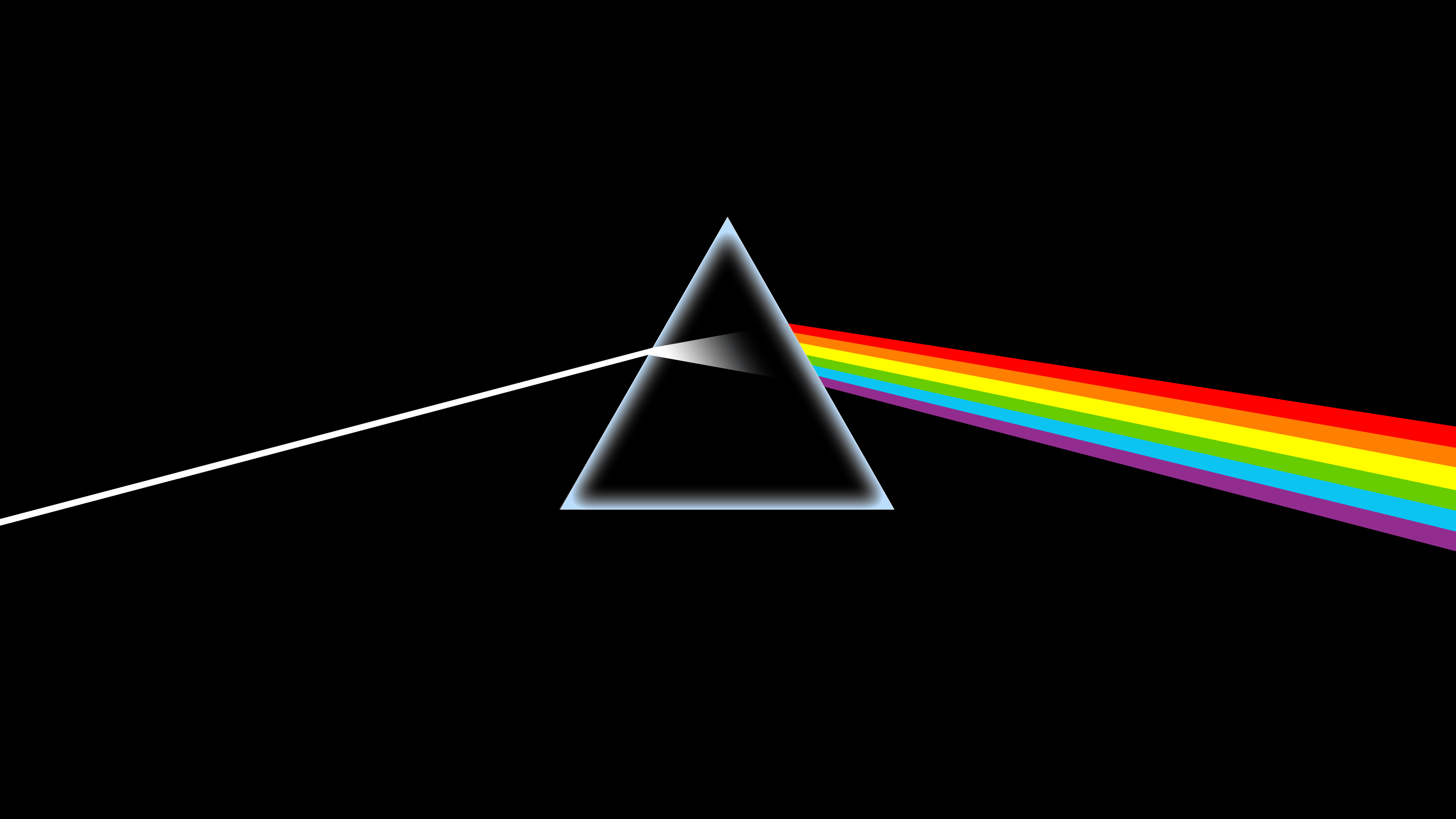 3840x2160 The Dark Side Of The Moon album cover; upscaled to 4k OC