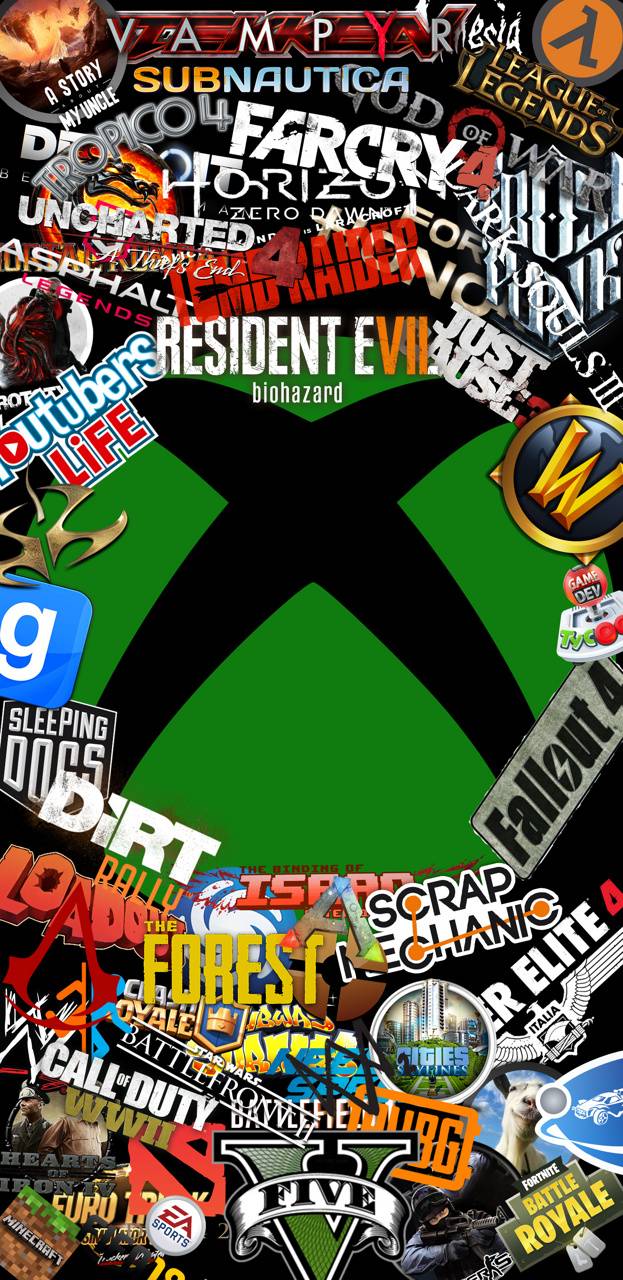 623x1280 Xbox gaming wallpaper