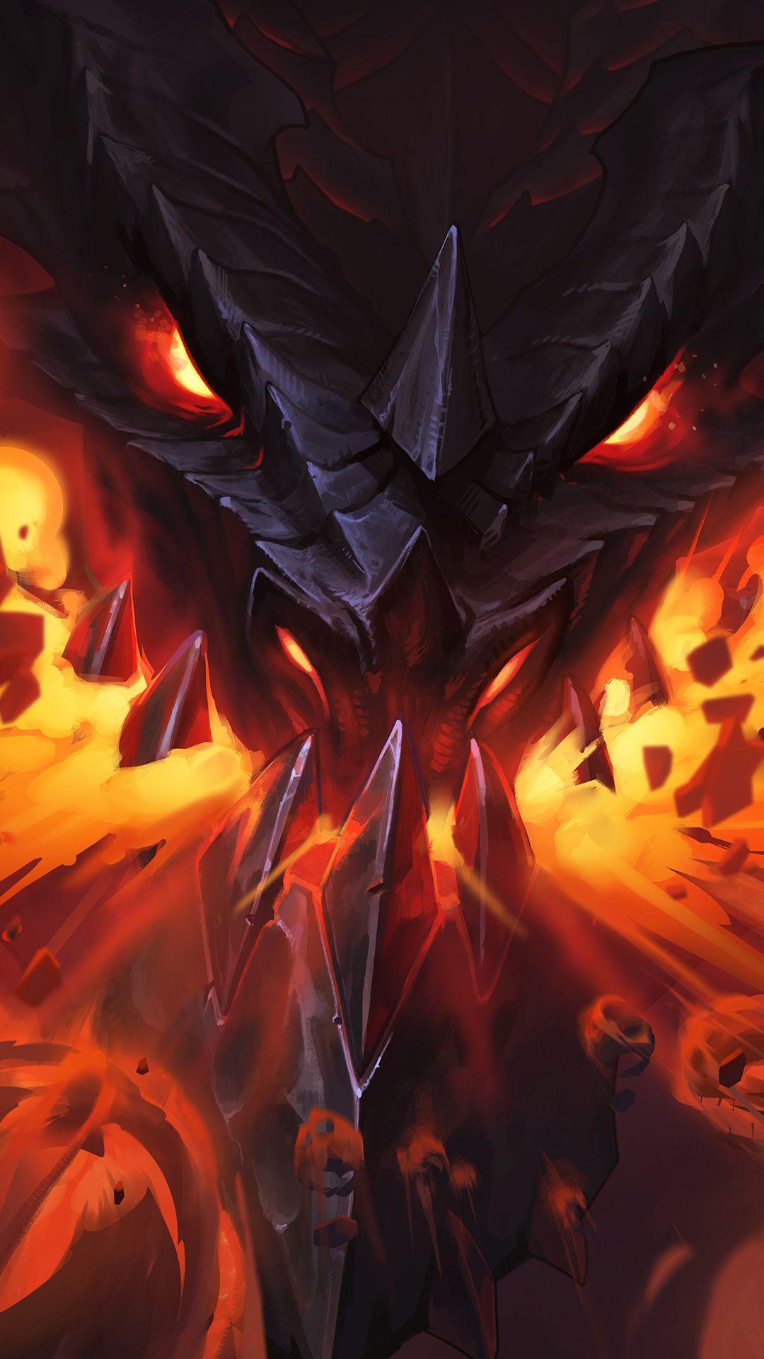 1080x1920 Descent of Dragons Hearthstone Wallpaper