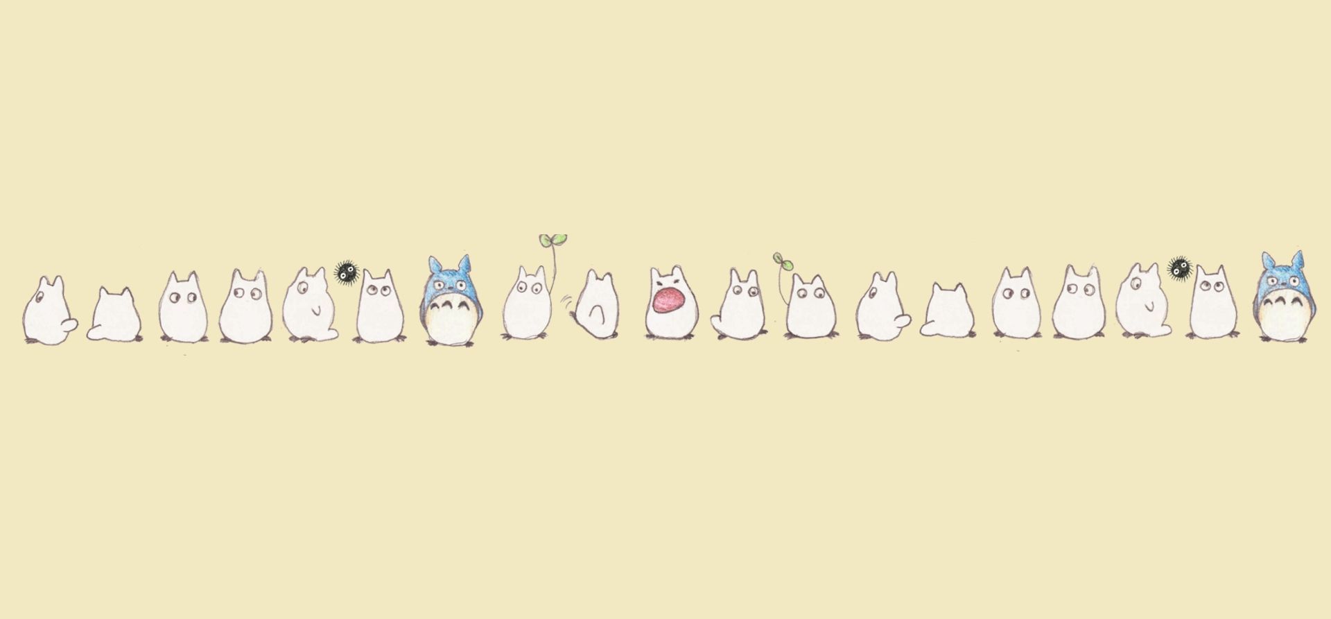 1920x893 Kawaii Computer Wallpaper