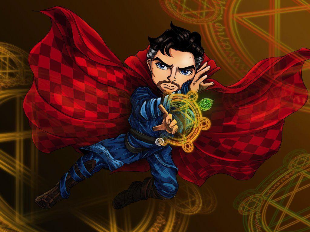 1024x768 Desktop wallpaper doctor strange, marvel comics, fan artwork, HD