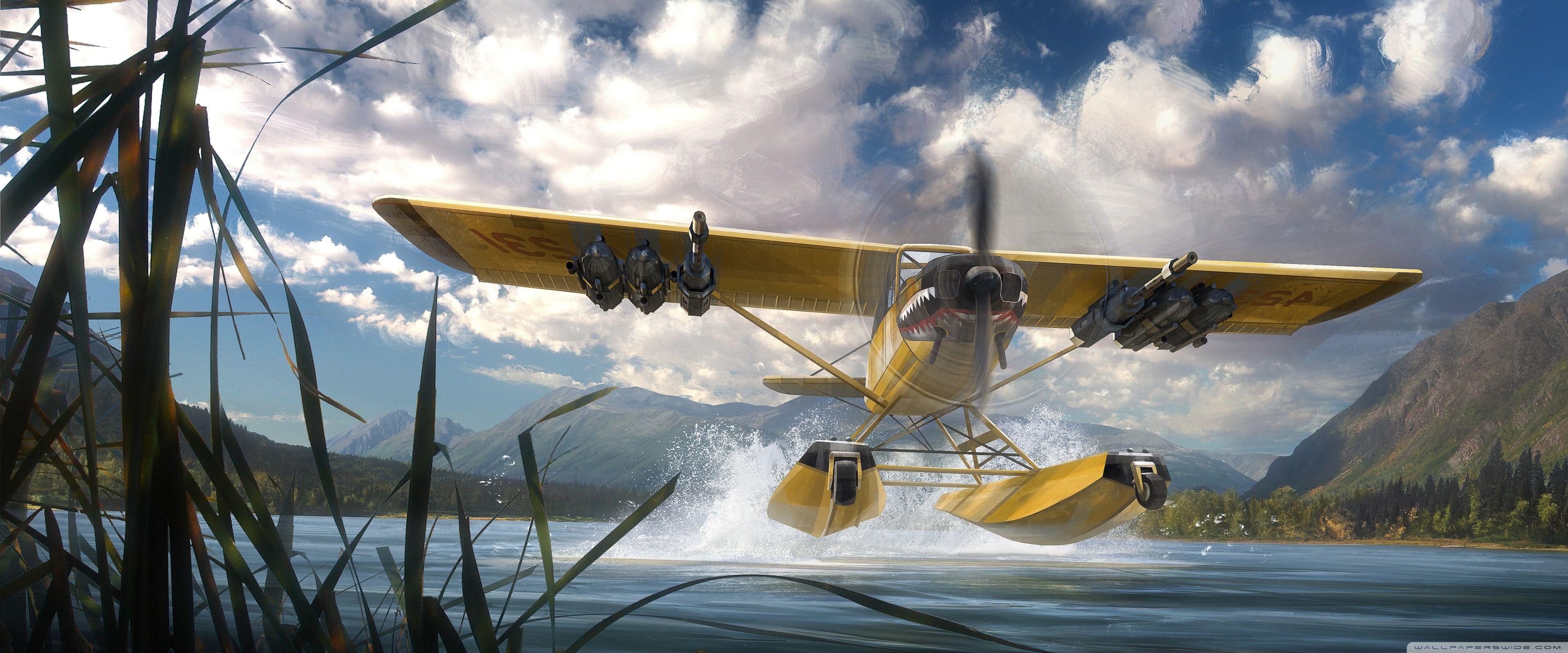 3840x1600 Far Cry 5 Seaplane Ultra HD Desktop Background Wallpaper for 4K