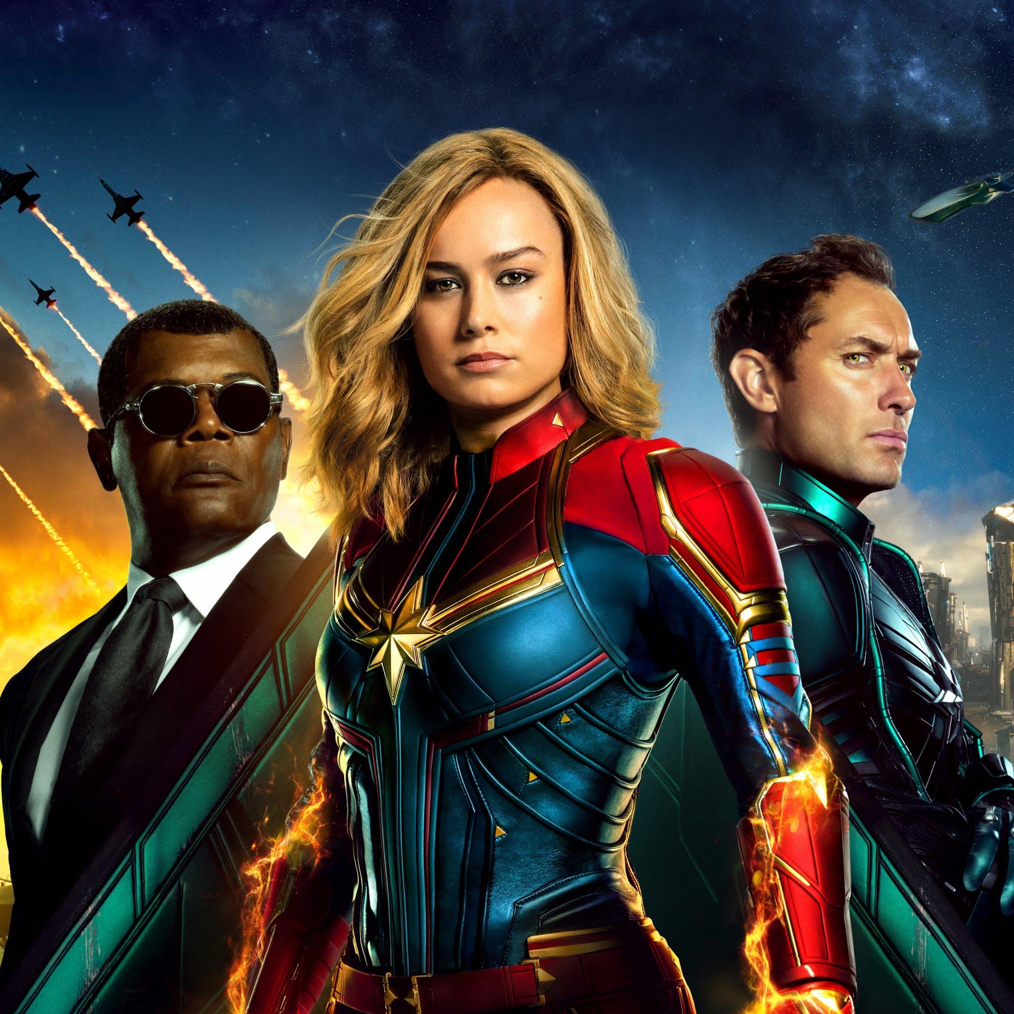 2048x2048 Captain Marvel Movie Wallpaper