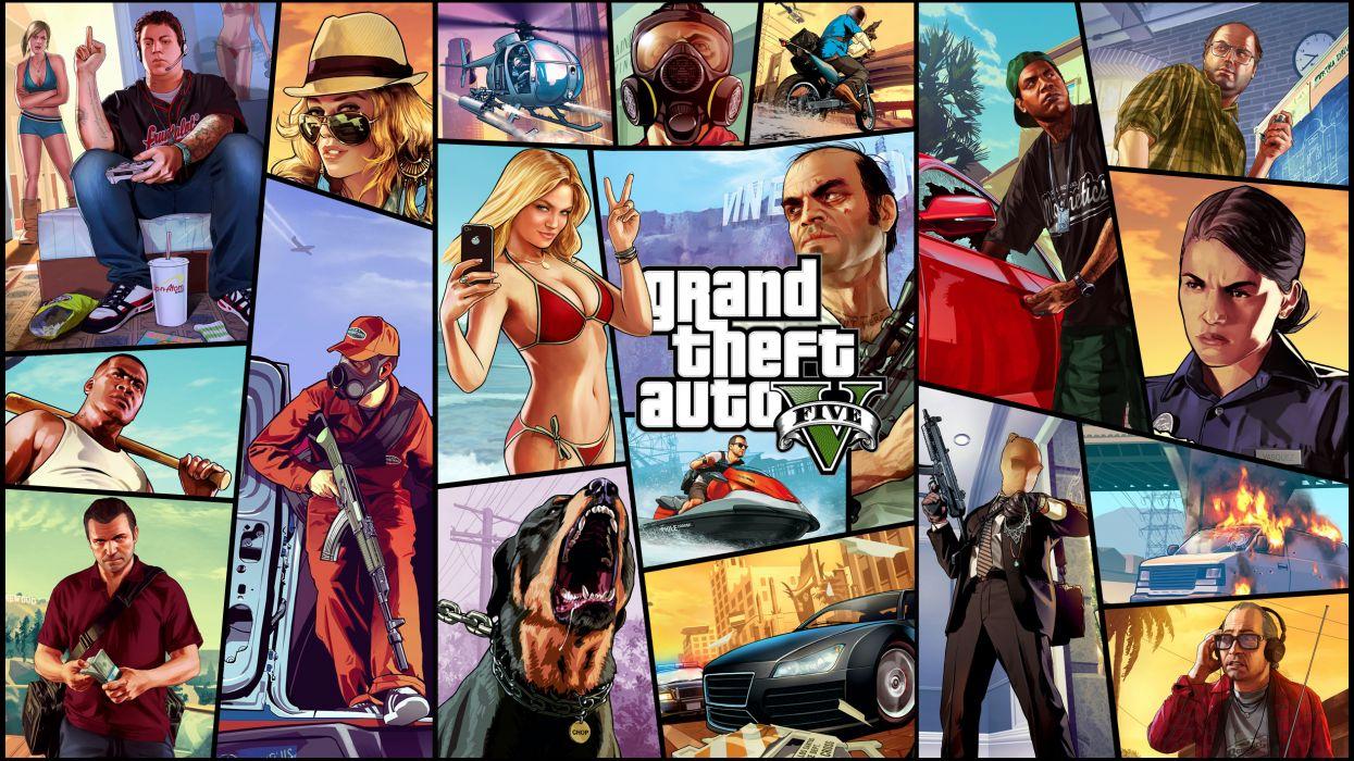 1245x700 Grand Theft Auto GTA 5 Vector Graphics Games wallpaperx1417