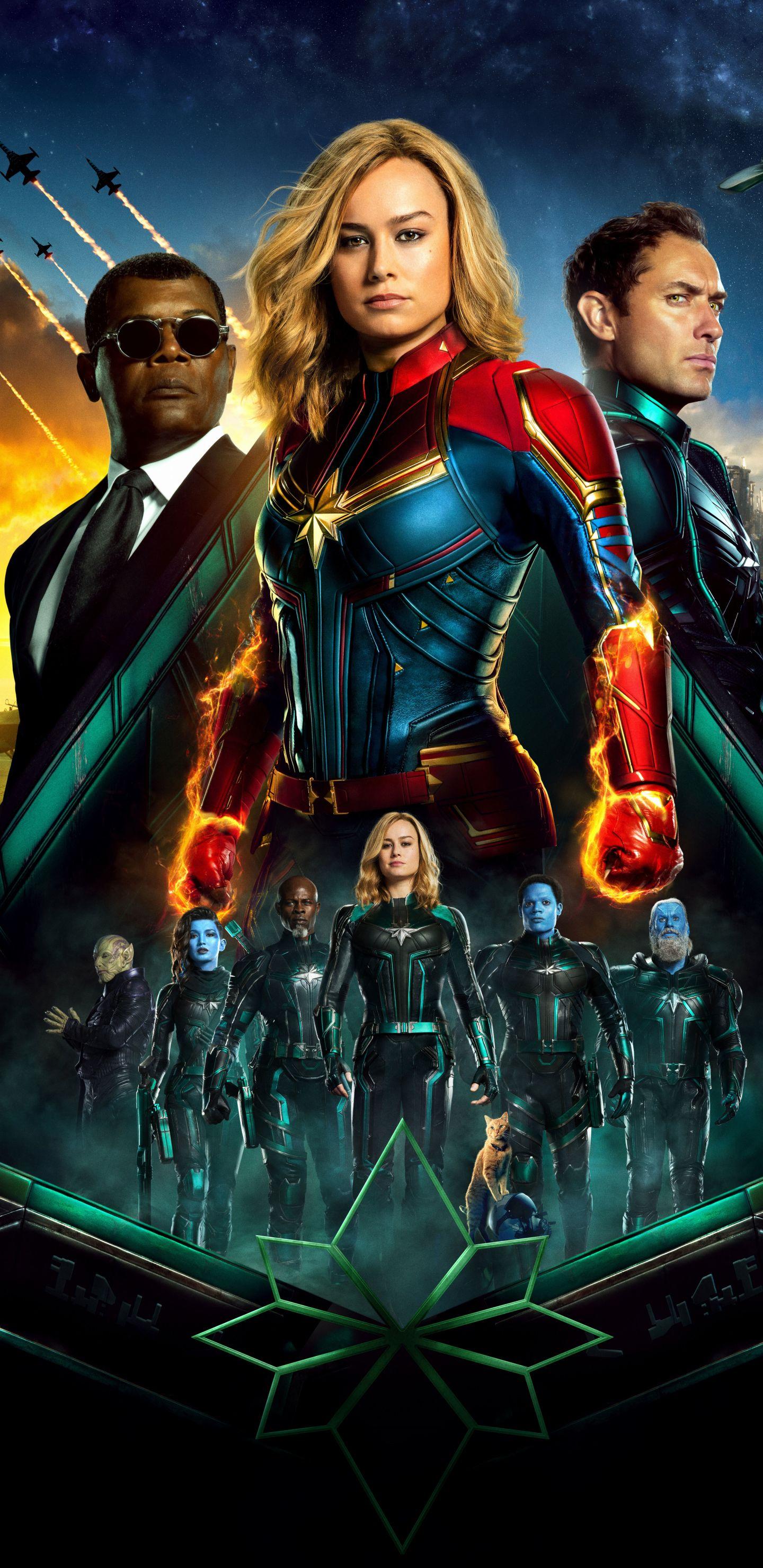 1440x2959 Captain Marvel Movie All Superheroes Samsung Galaxy Note