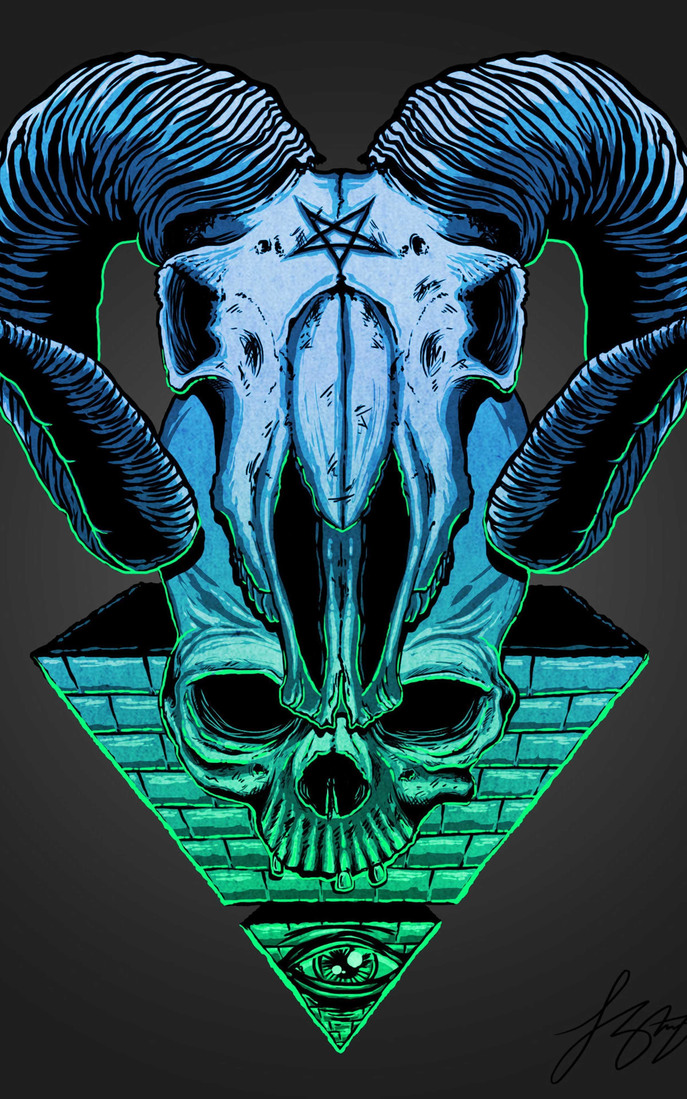 2400x3840 Illuminati Wallpaper