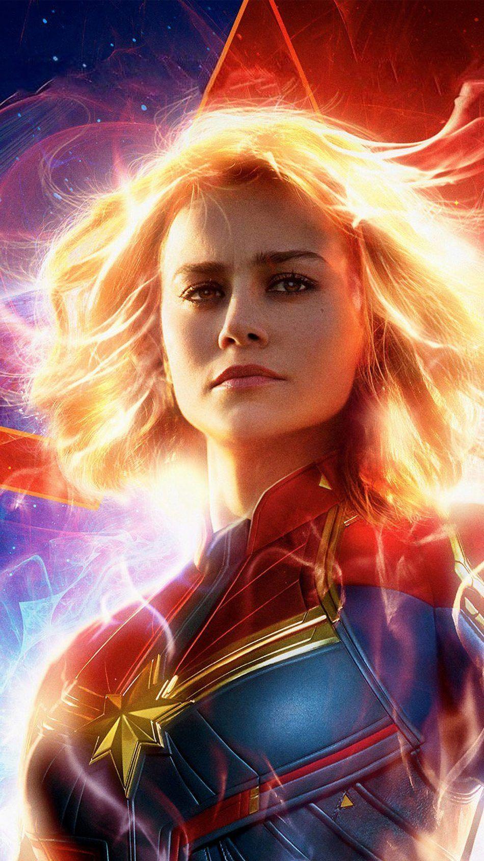 950x1689 Free download Brie Larson In As Captain Marvel 2019 Movie