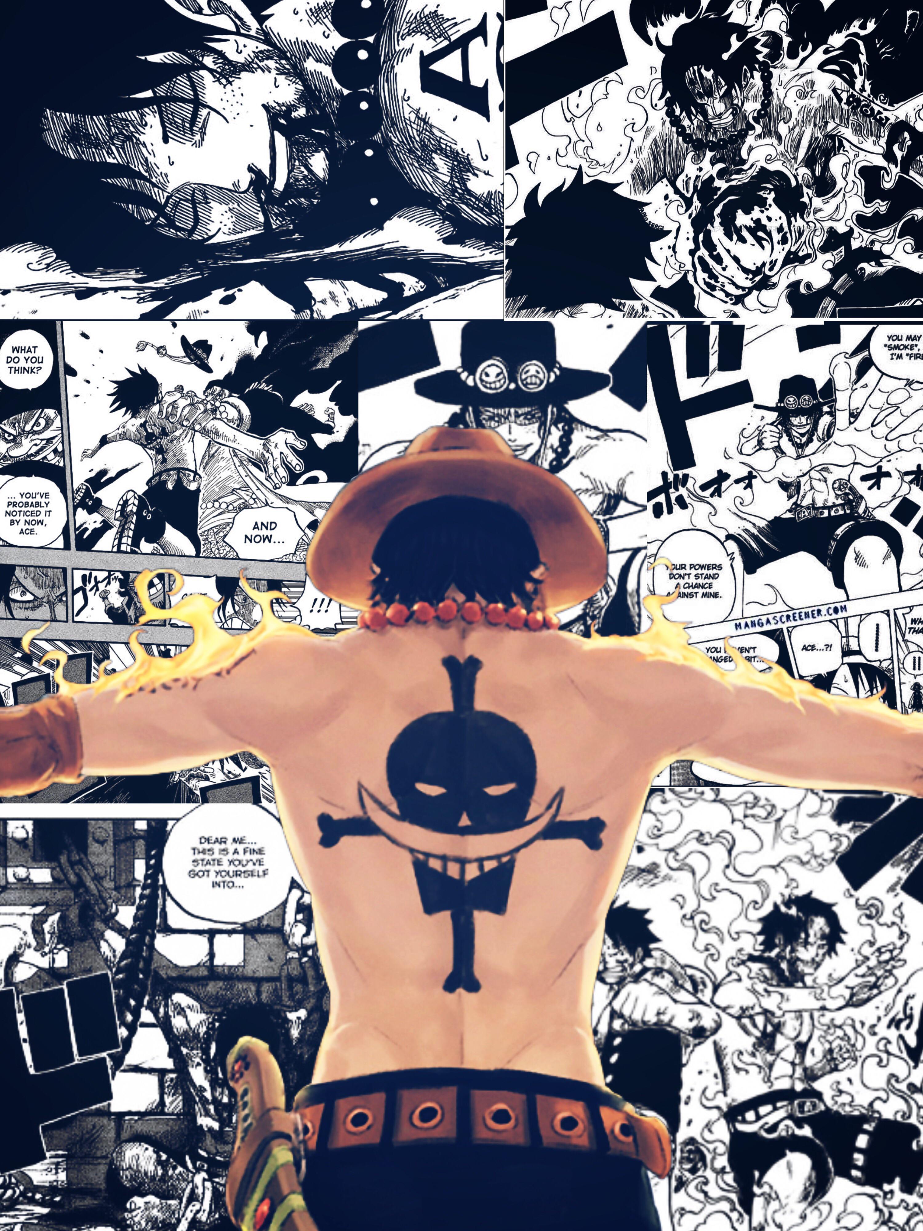 3000x4000 i made a wallpaper for Fire fist ace and our favorite second division commander