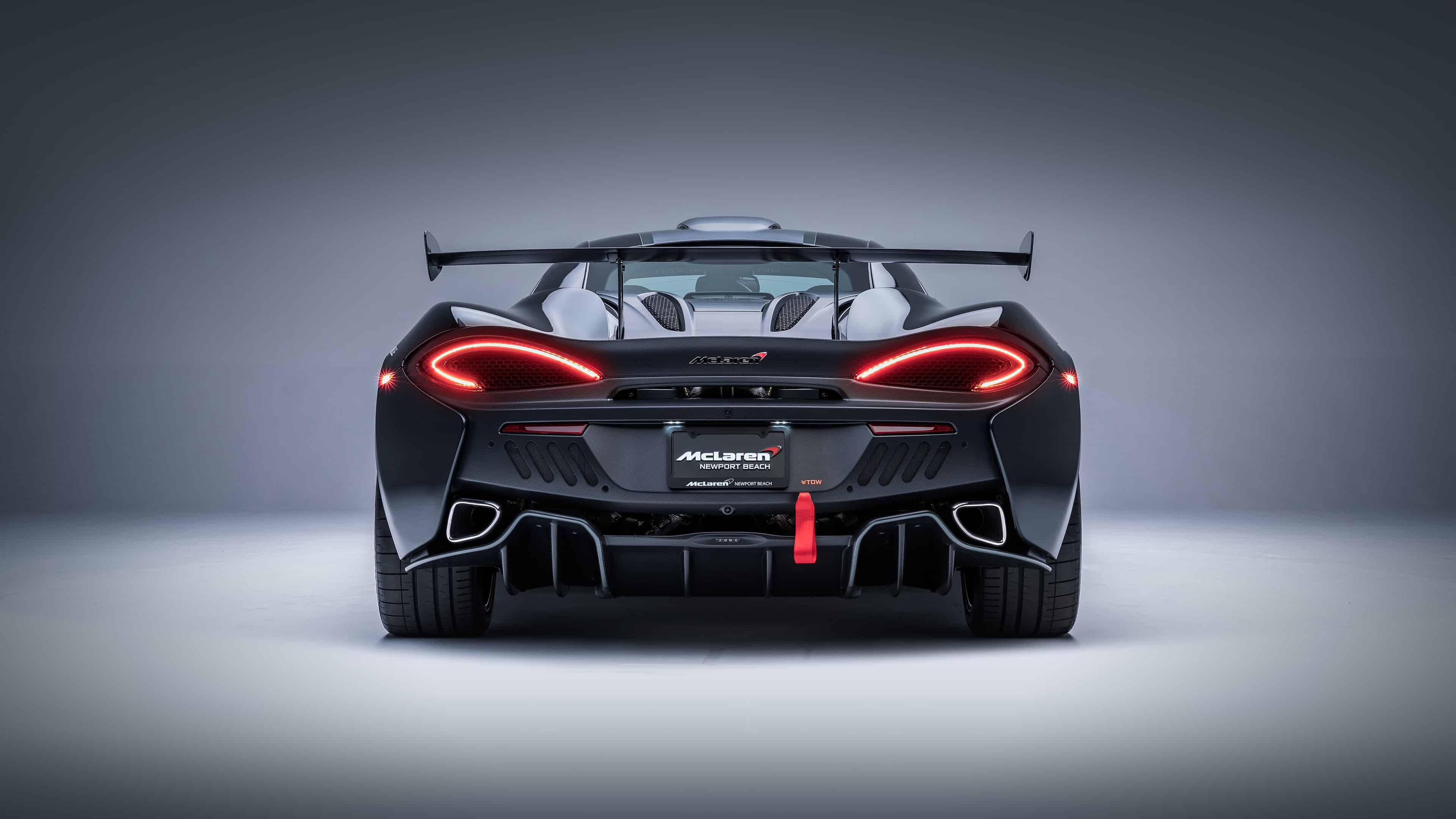 3840x2160 McLaren 570S MSO X Black Back UHD 4K Wallpaper