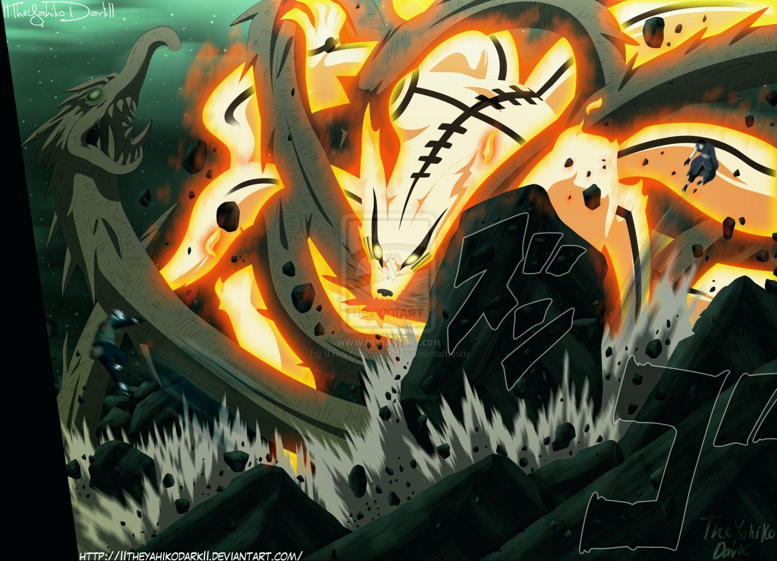 1600x1154 Nine Tailed Fox Naruto Wallpaper