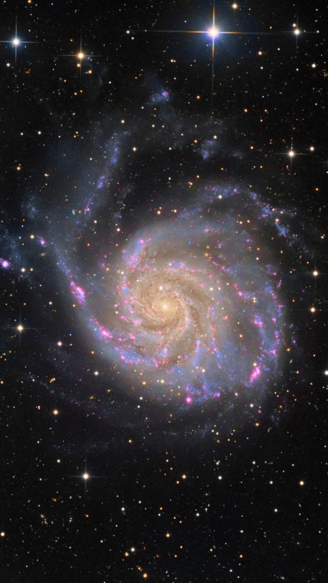 1080x1920 Dark Shiny Space Beautiful Nebula Circle iPhone 8 Wallpaper