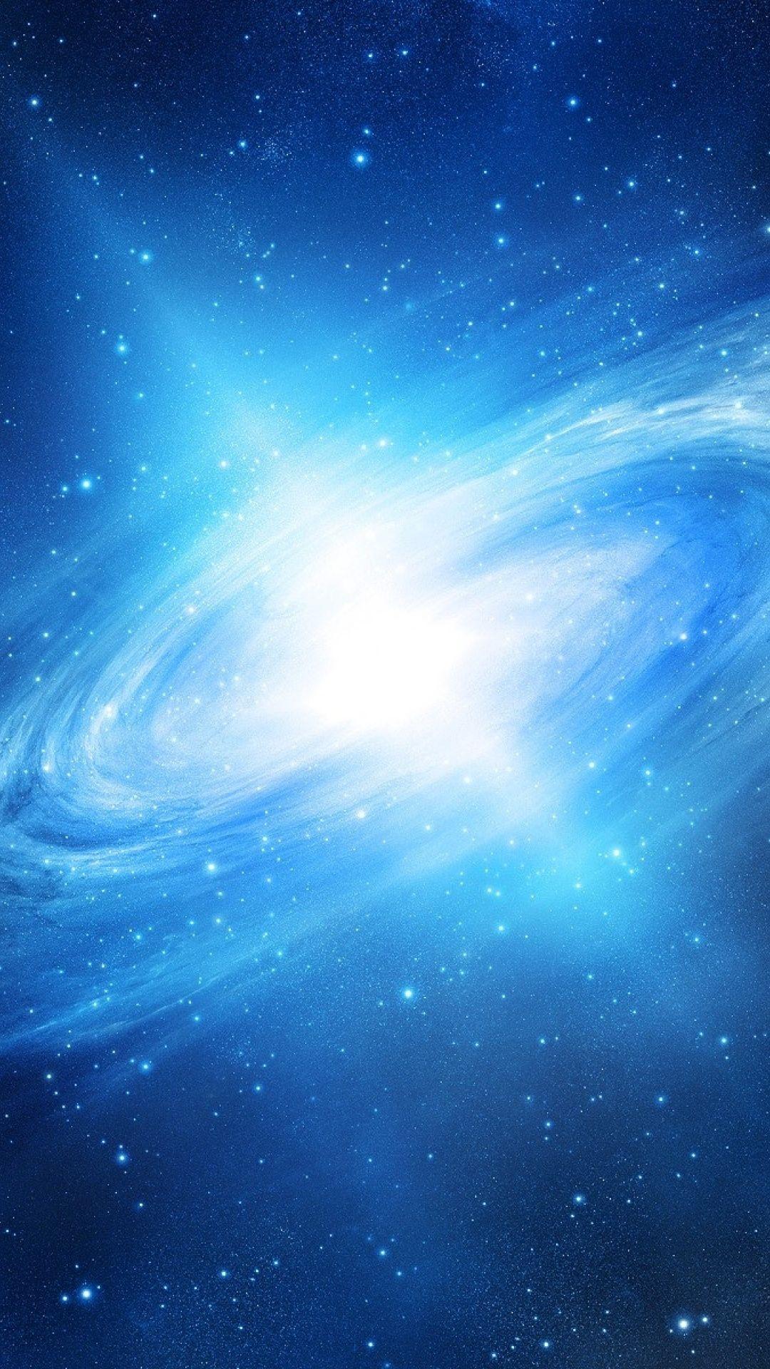 1080x1920 Space Blue Circle & Stars Galaxy s4 wallpaper