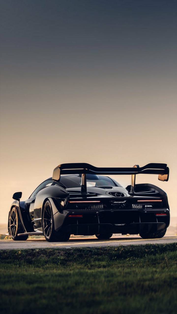 720x1280 Black McLaren Senna wallpaper