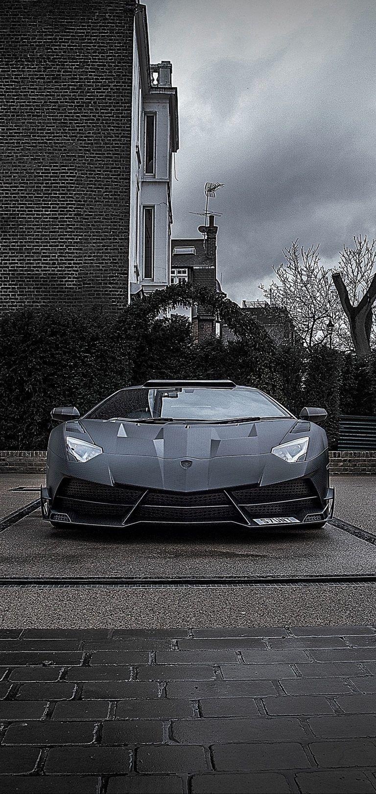 768x1621 Mansory Lamborghini Aventador Black Wallpaper - [1440x3040]