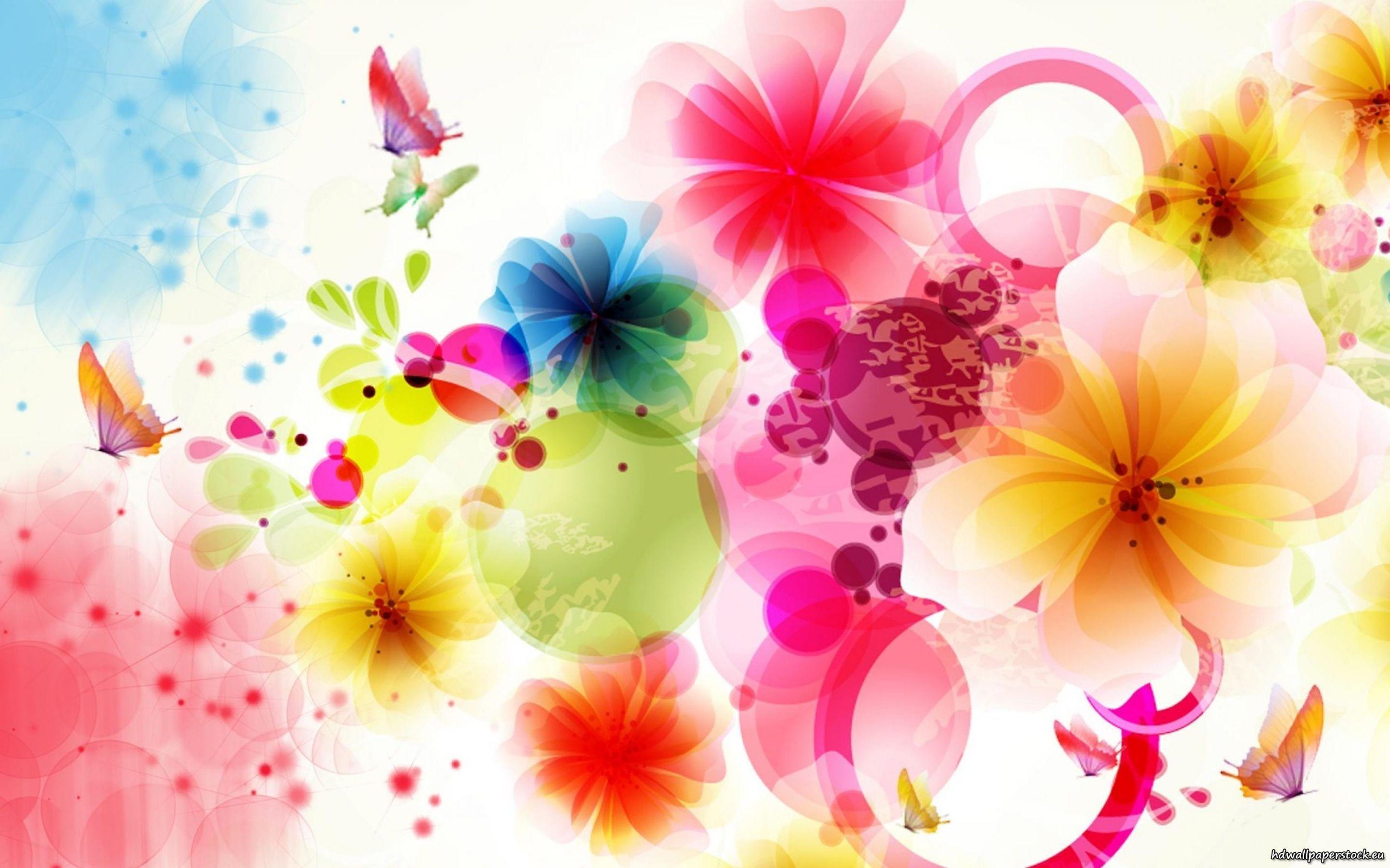 Abstract Floral Wallpapers - Top Free Abstract Floral Backgrounds -  WallpaperAccess
