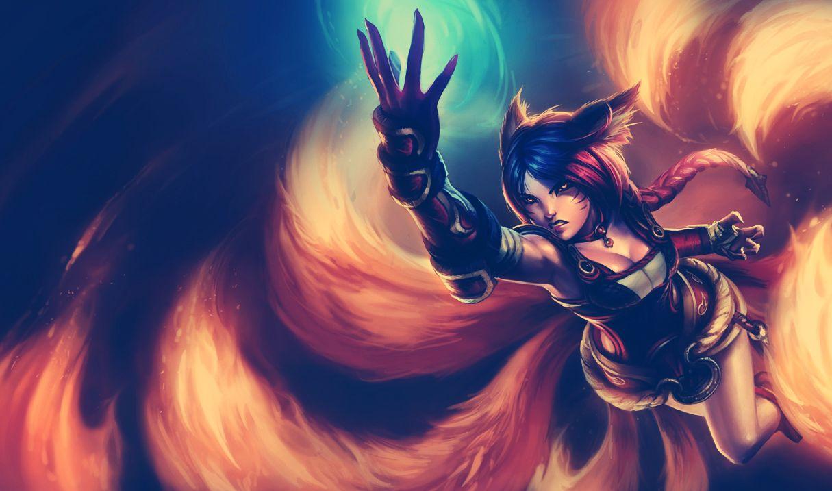 1215x717 Free download ahri the nine tailed fox