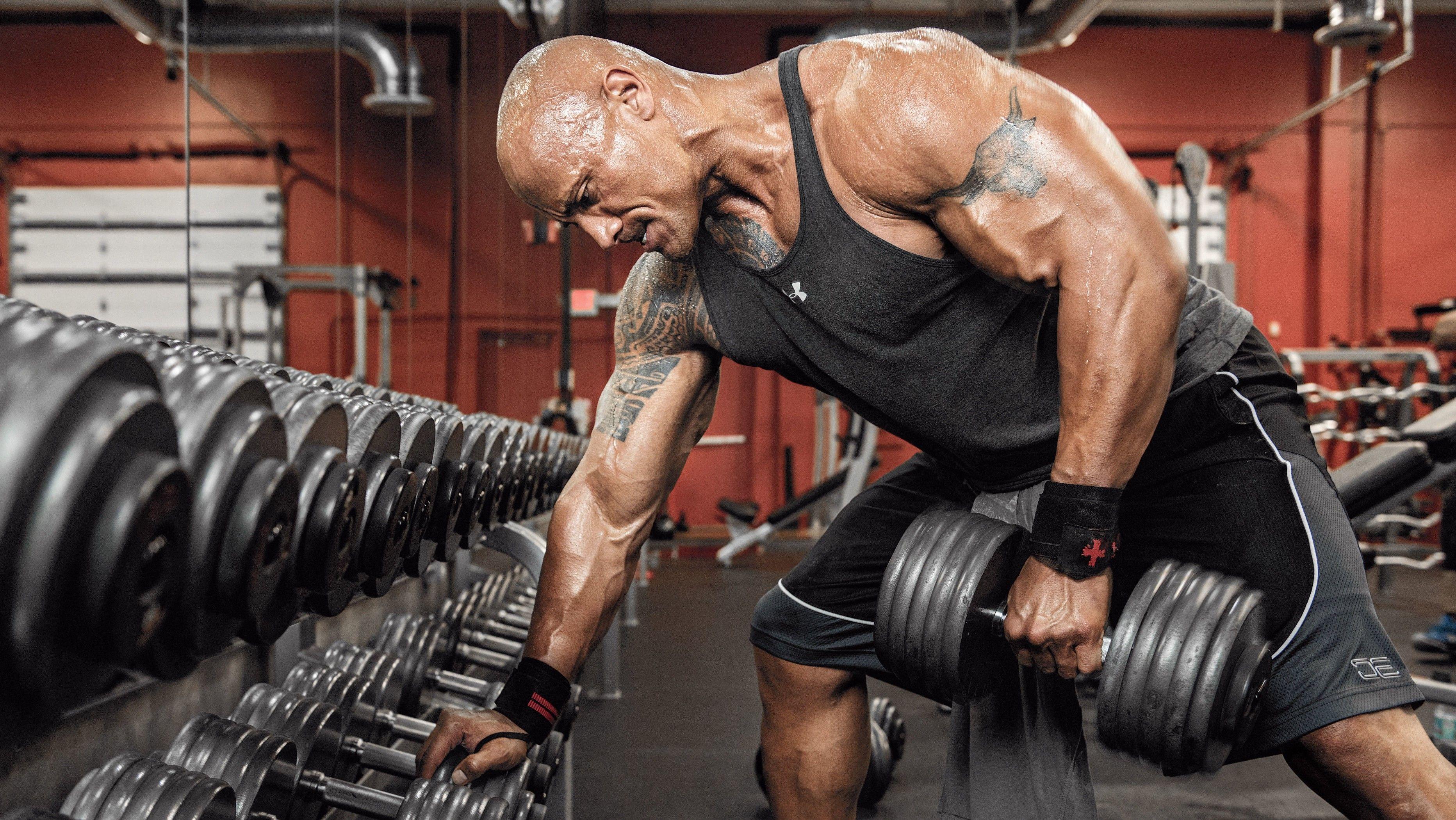 3729x2101 Dwayne Johnson, Muscles, Celebrity, Men Wallpaper HD / Desktop and Mobile Background