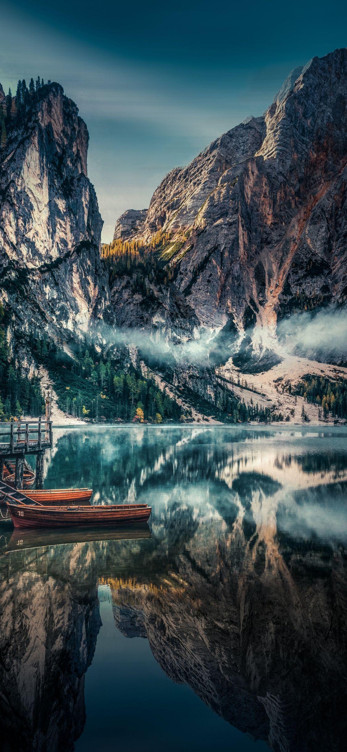 1125x2436 Tải xuống 1125x2436 hình nền hồ, thuyền, bến tàu, núi https://wallpaperaccess.com/full/3045212.jpg