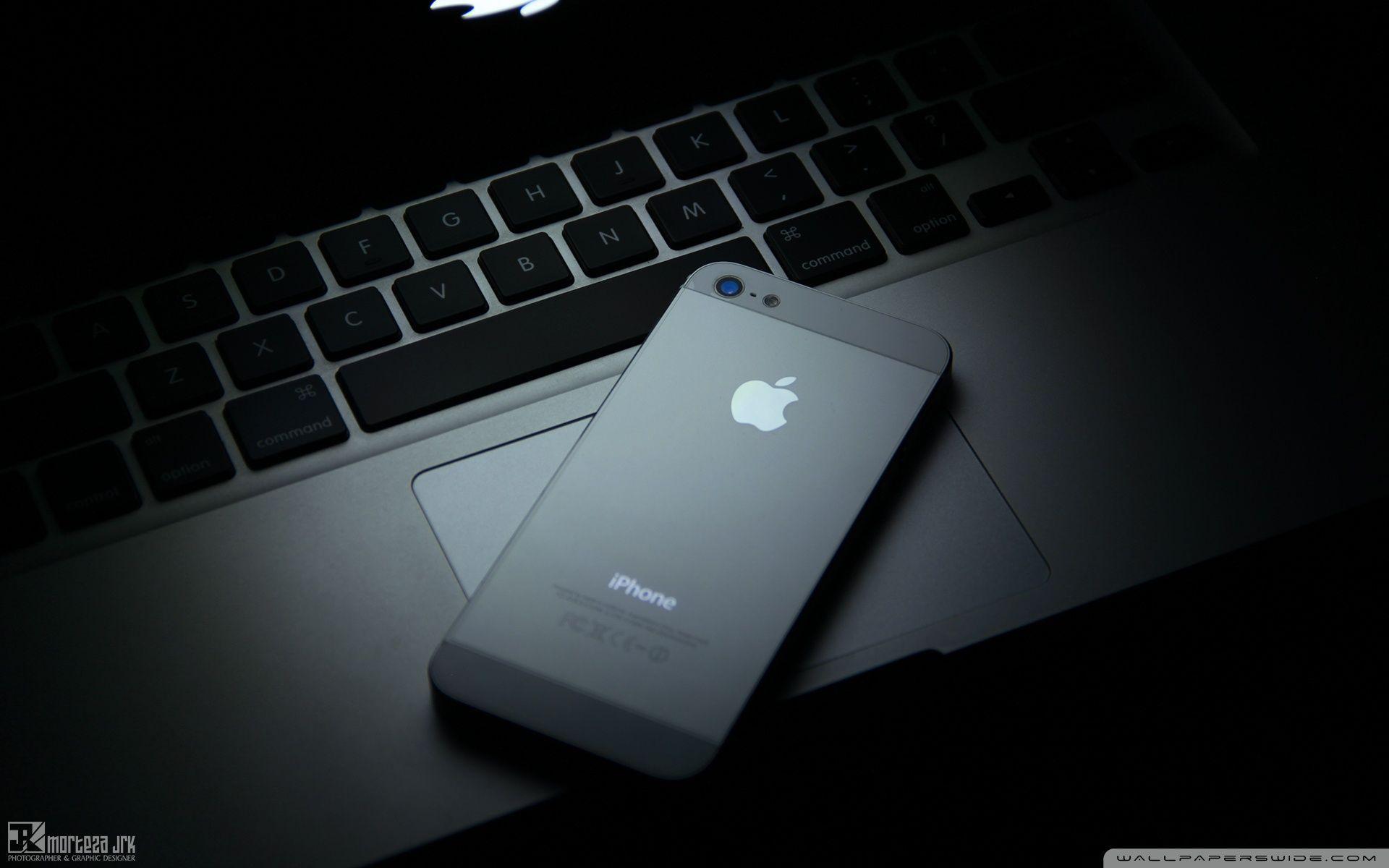 1920x1200 iPhone And Laptop HD Wallpaper