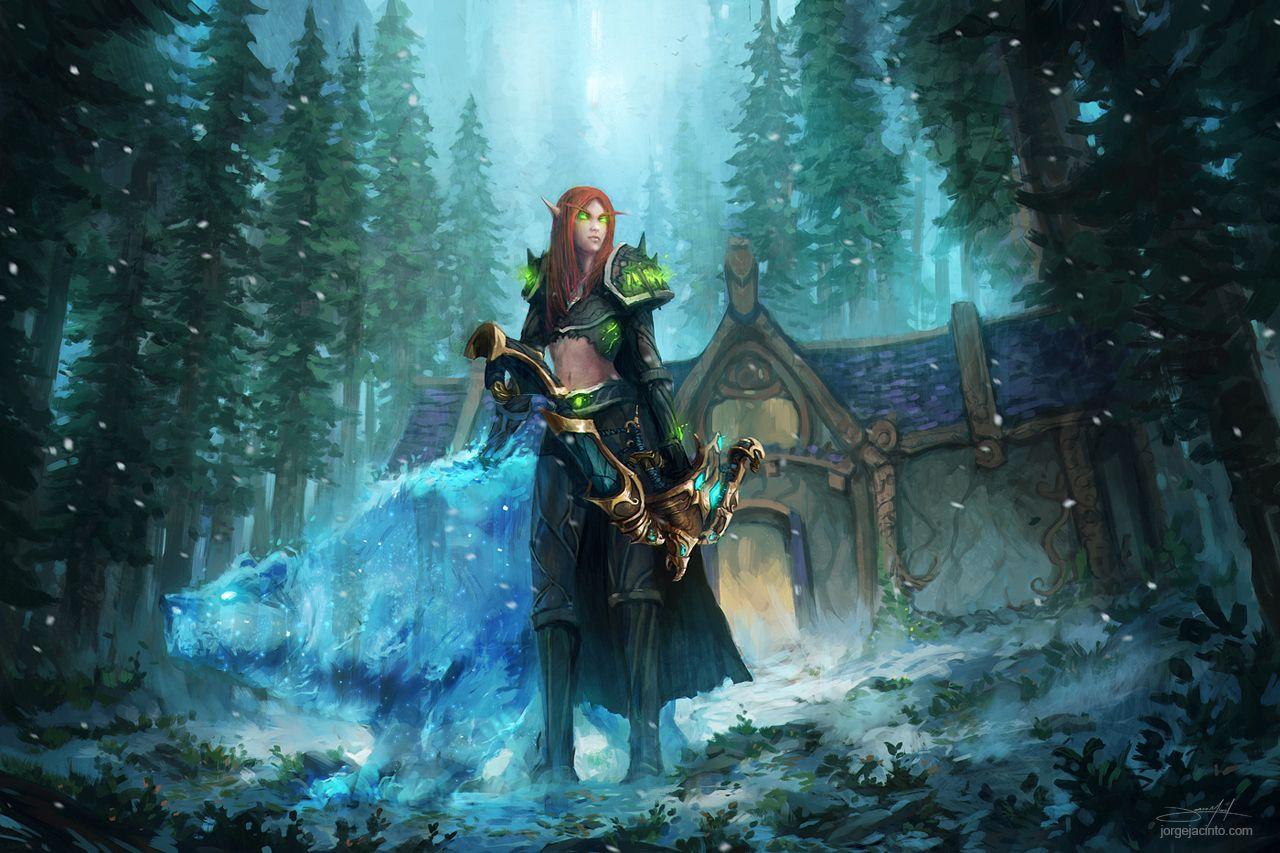 1280x853 Image result for blood elf hunter wallpaper