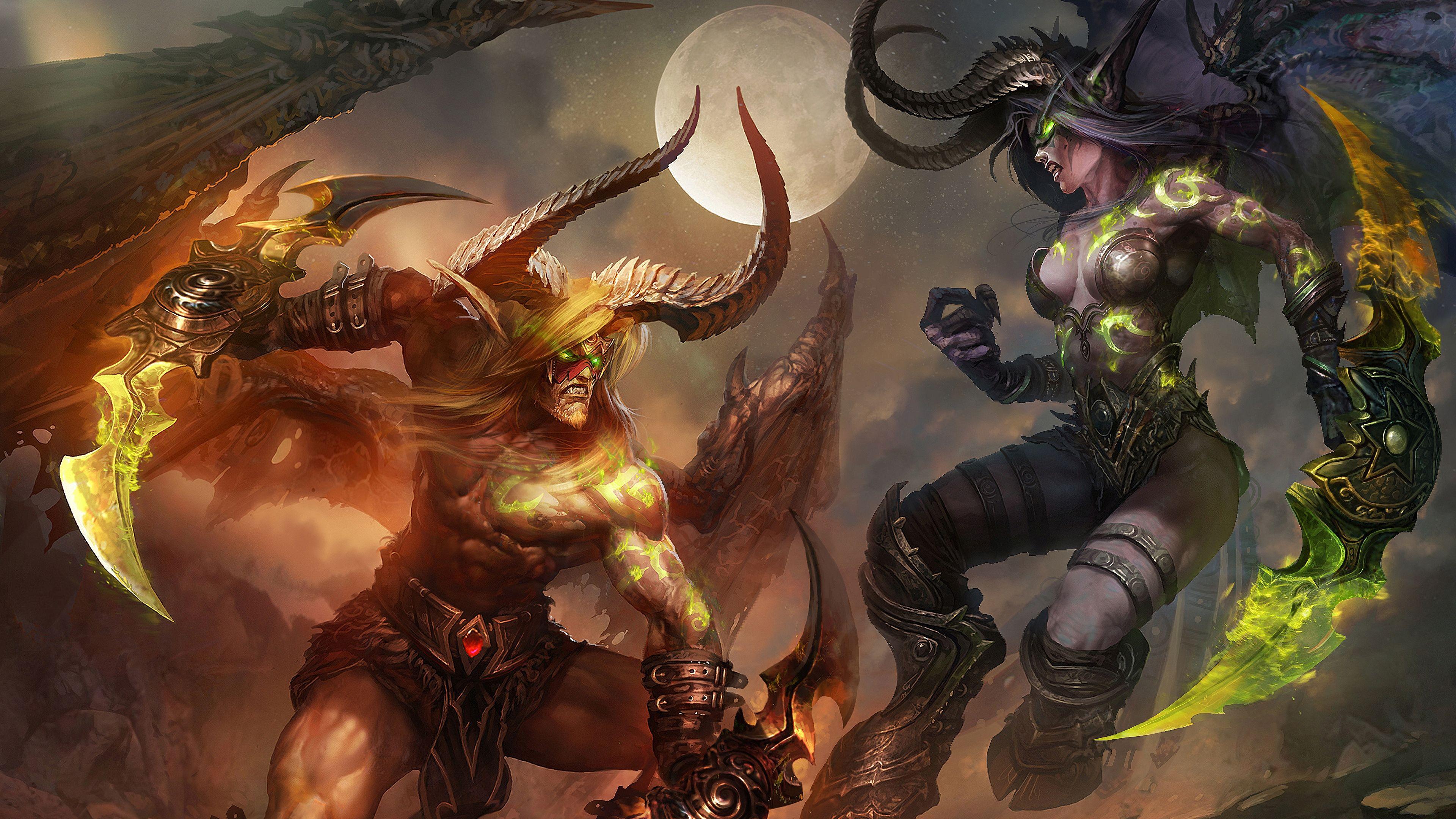 3840x2160 World of Warcraft Demon Hunter 4K