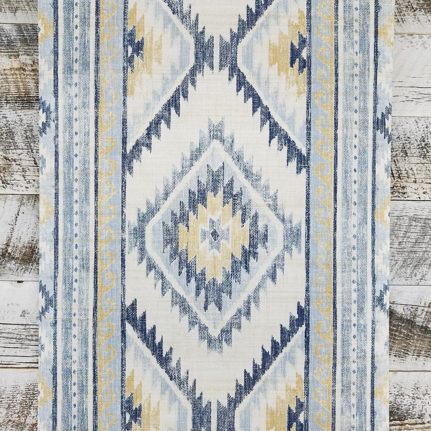 1400x1400 Global Style Navajo Boho Aztec Mud Cloth Blue Wallpaper. UE80012