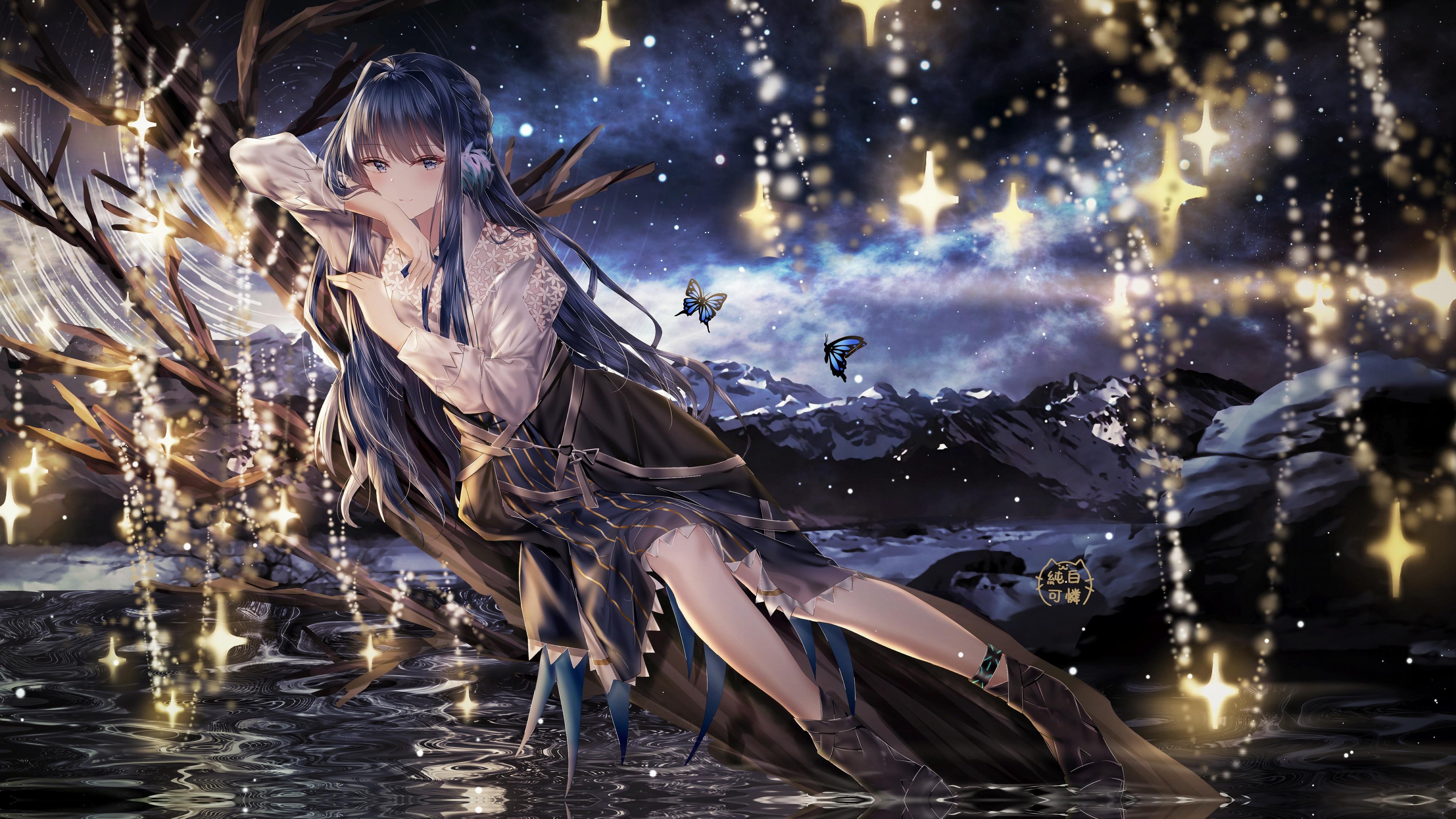 4000x2250 Wallpaper Astesia, Anime girl, 4K, Anime