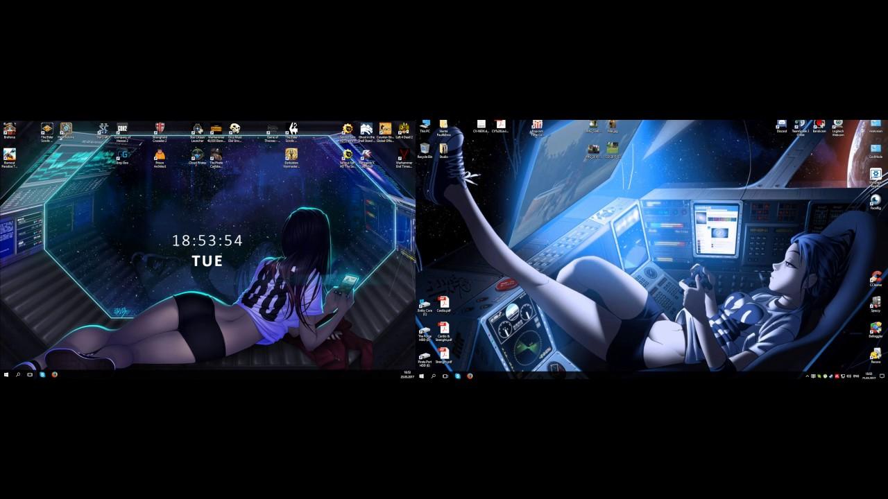 1280x720 Anime Gamer Girl Wallpaper