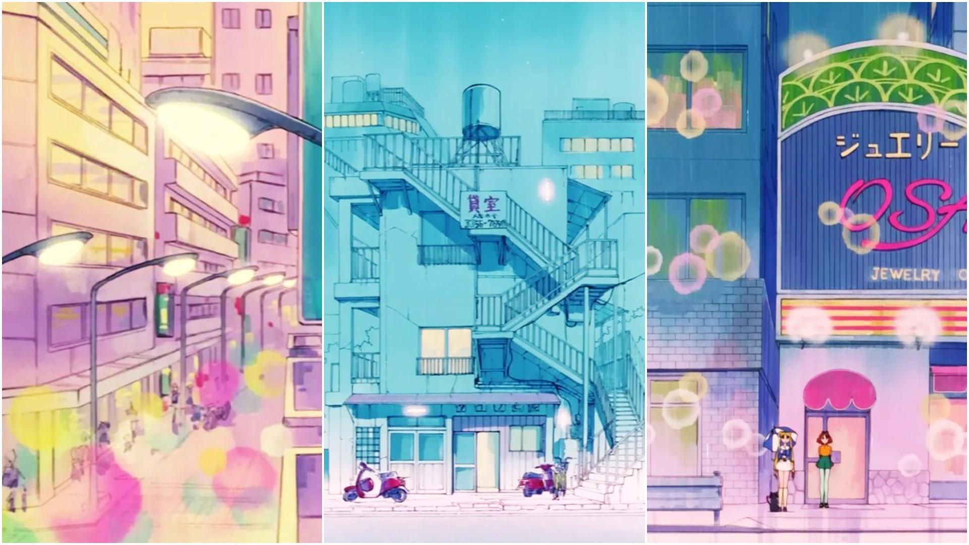 1920x1080 Sailor Moon Aesthetic Desktop Scenery Wallpaper