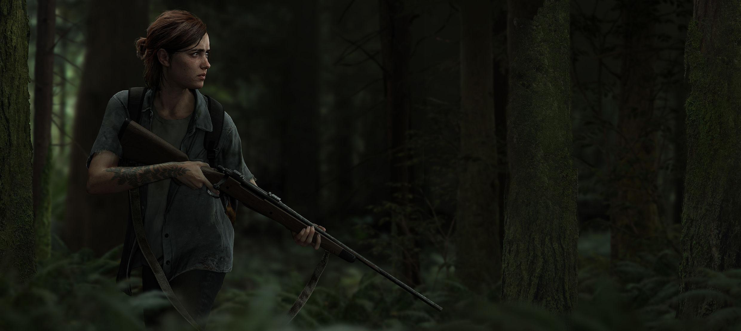 2480x1108 The Last Of Us Part II Video Game Ellie Wallpaper