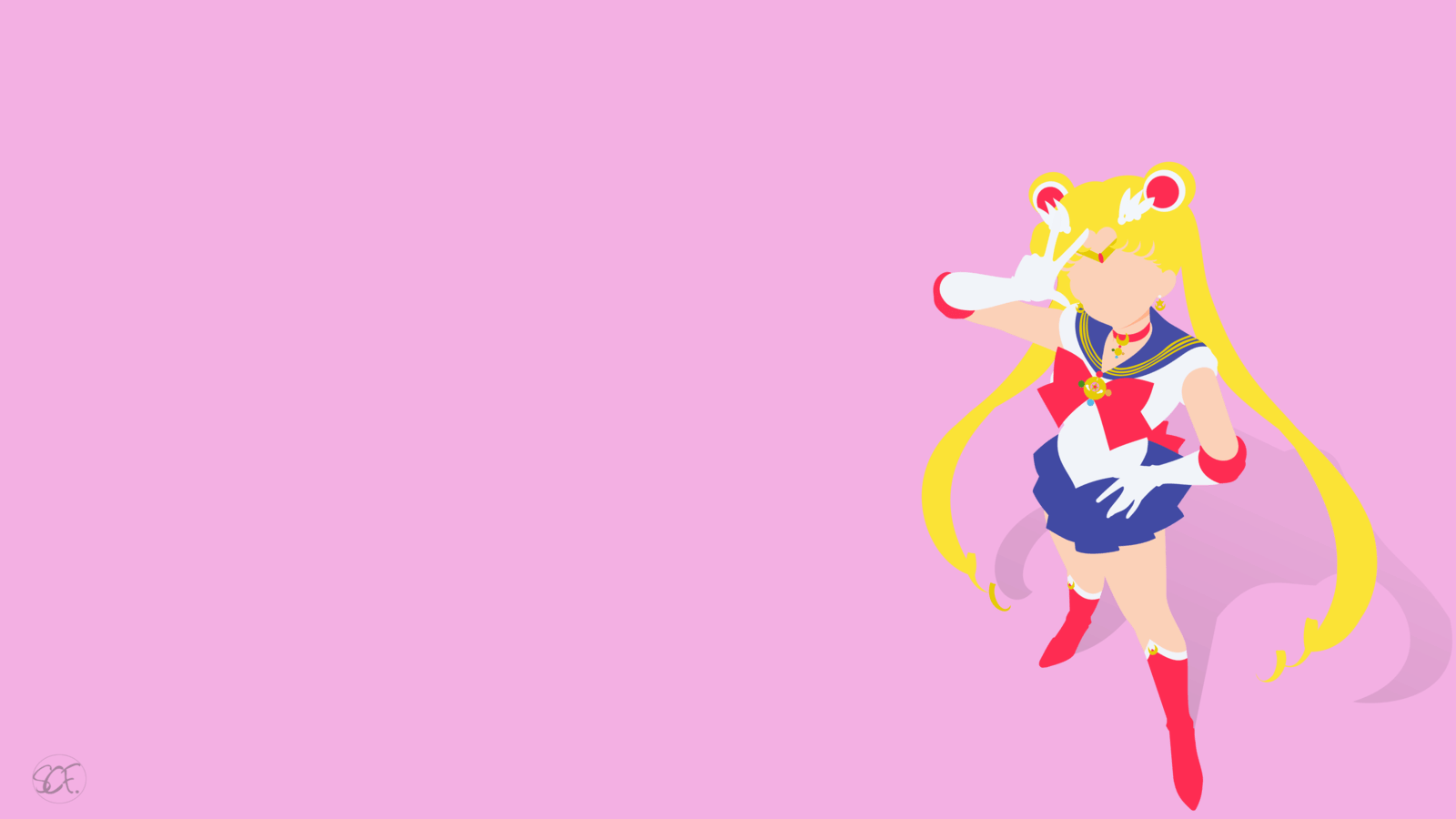 1600x900 Download Sailor Moon Desktop Wallpaper Moon Minimalist