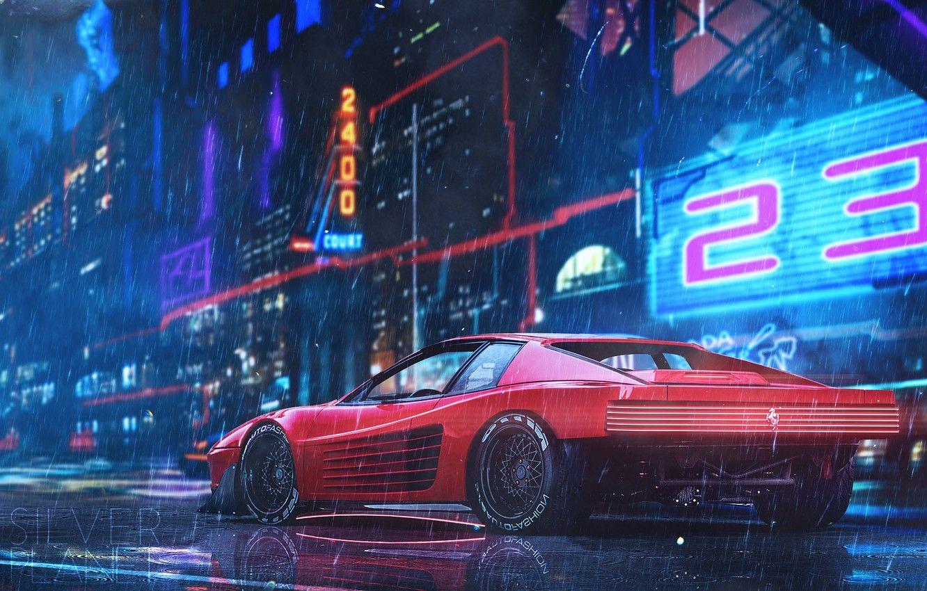 Wallpaper cyberpunk, game, city shot, car desktop wallpaper, hd image,  picture, background, 58d87a