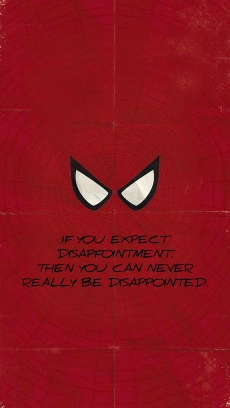 736x1307 Spiderman red quotes deep wallpaper. Spiderman wallpaper quotes, Spider man quotes wallpaper, Spider man posters