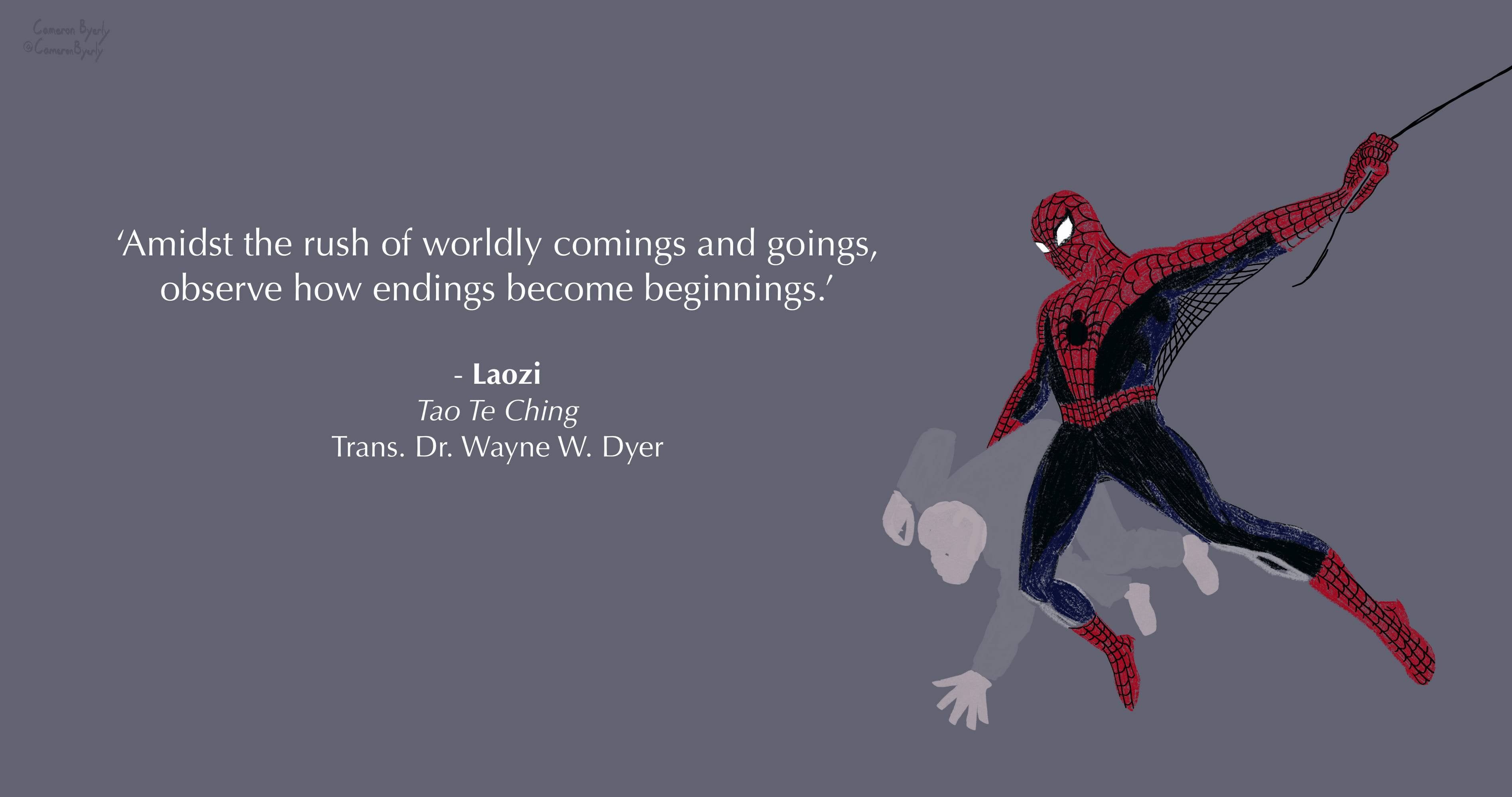 3792x2000 Spider Man Quotes Wallpaper