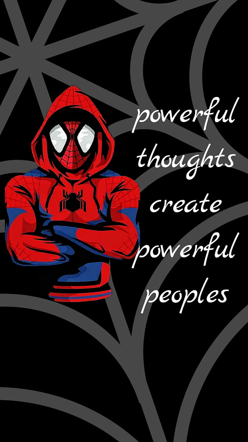 800x1422 Spiderman, avenger, hero, ias, love, police, power, quote, red, spider, strong, HD phone wallpaper