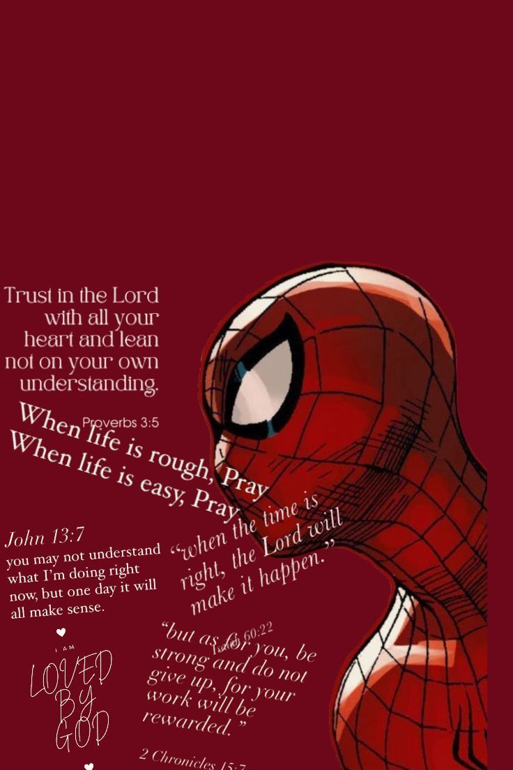 736x1104 Spiderman and bible verses lock screen