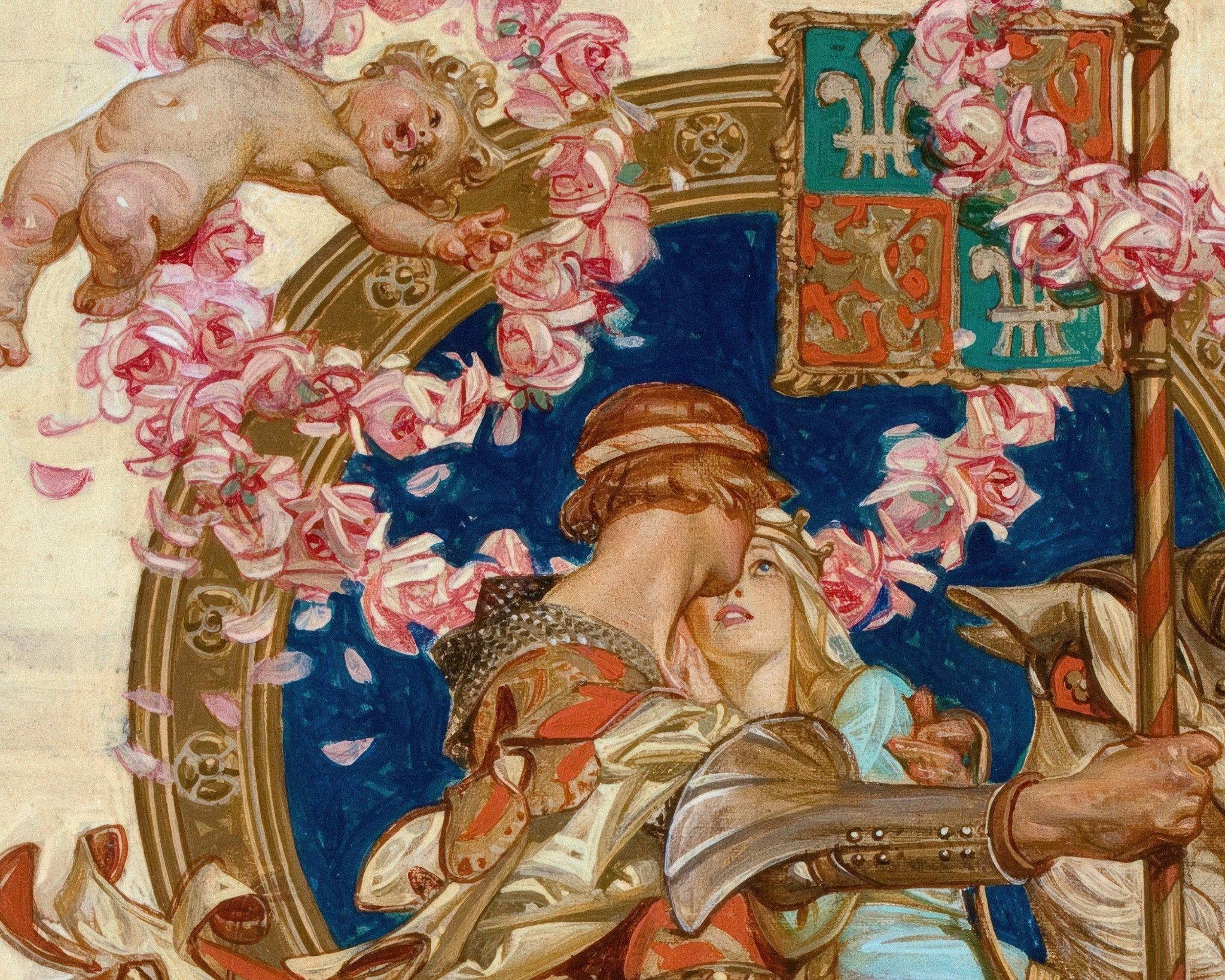 2048x1638 J.C Leyendecker The Honeymoon (c.1923) Artwork for The Saturday Evening Post Magazine