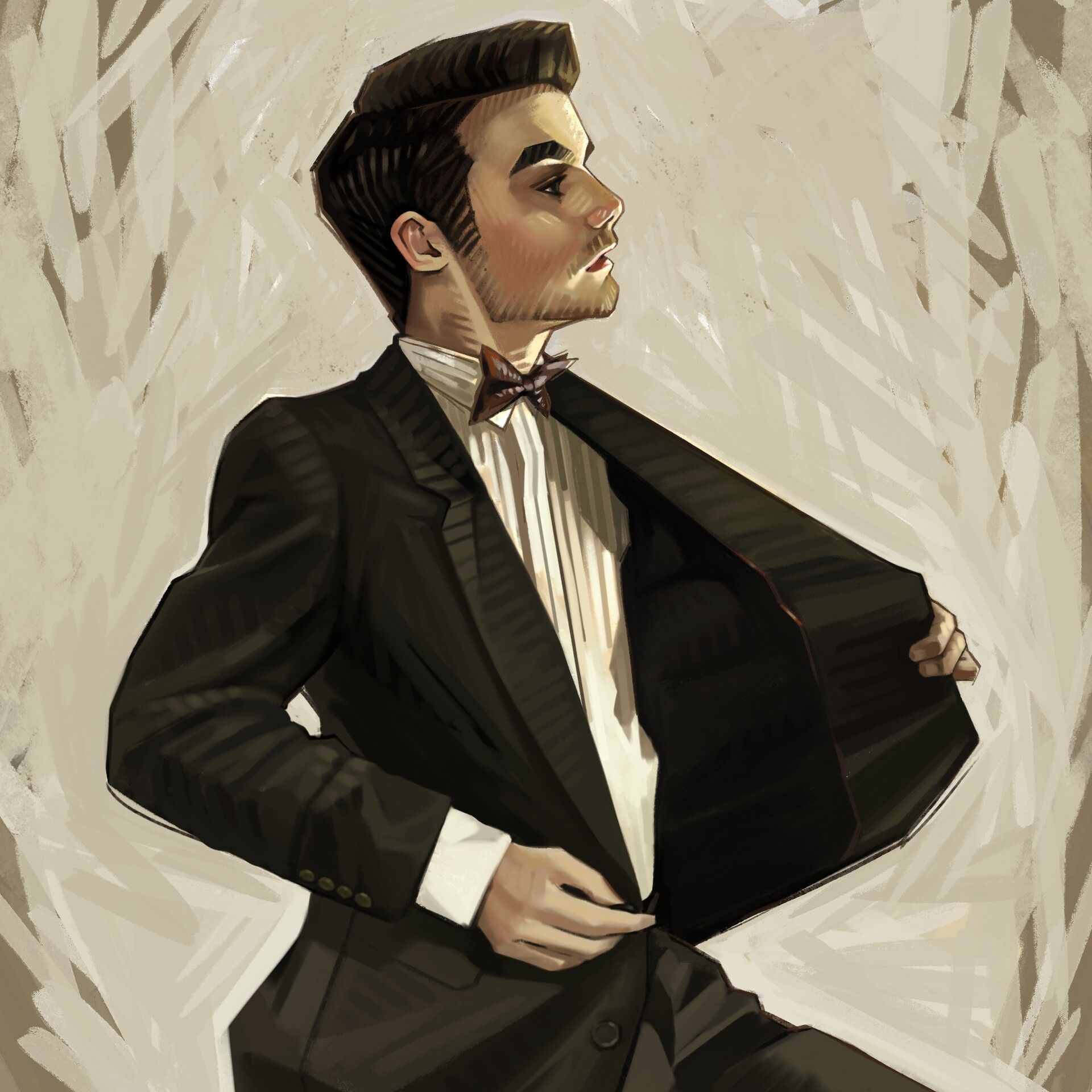 1920x1920 J.C. Leyendecker Style Portrait