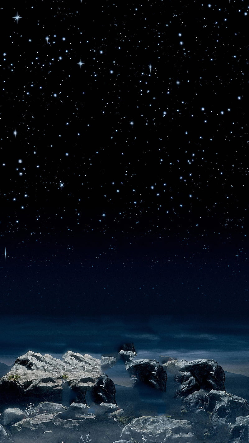 800x1422 Wallpaper Mi Mix Cover Mi Mix Abstract, Black, Dark, Miui, Night, Rock, Space, Stars