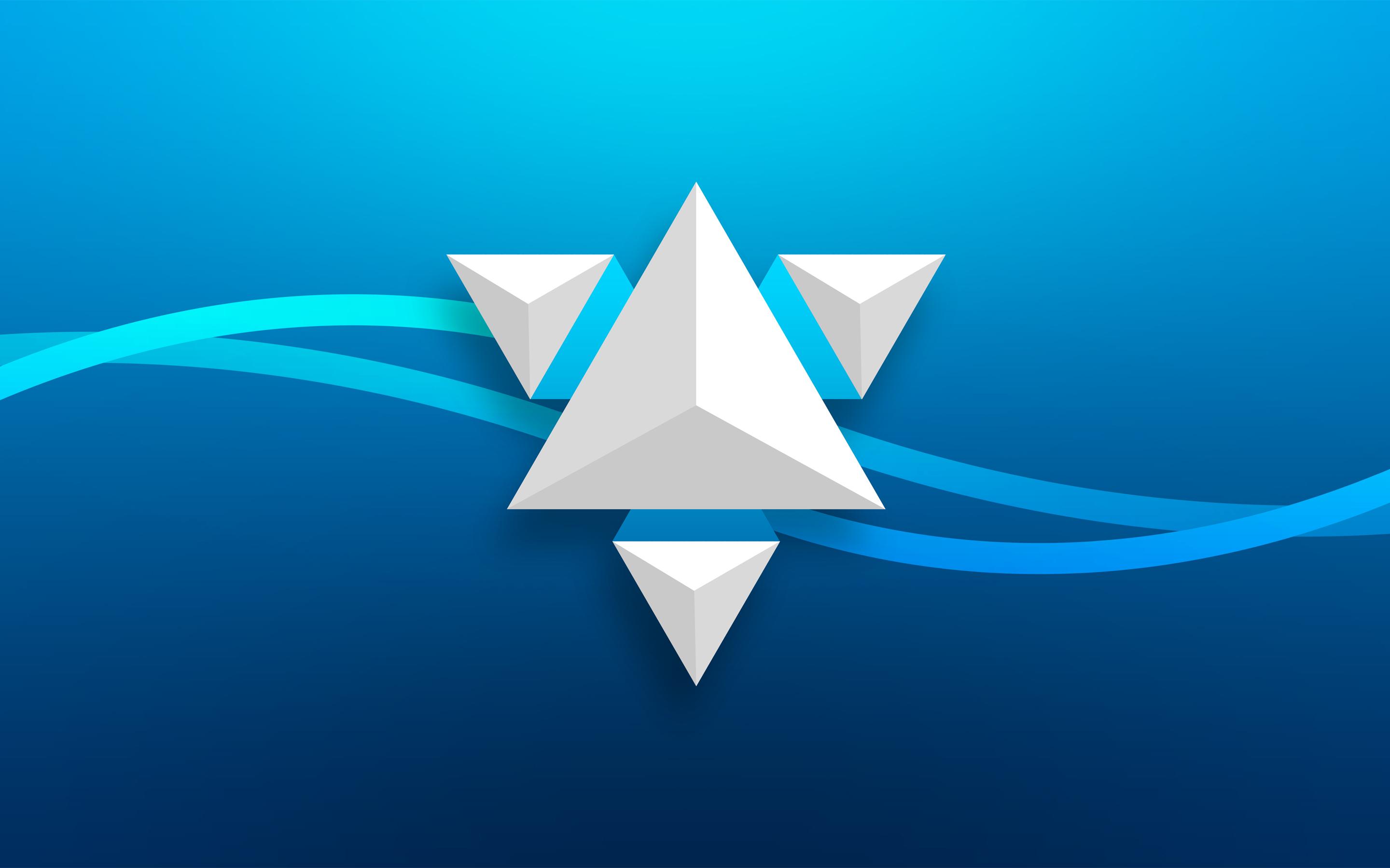 2880x1800 Abstract 3D Triangle Abstract Wallpaper and Free Stock