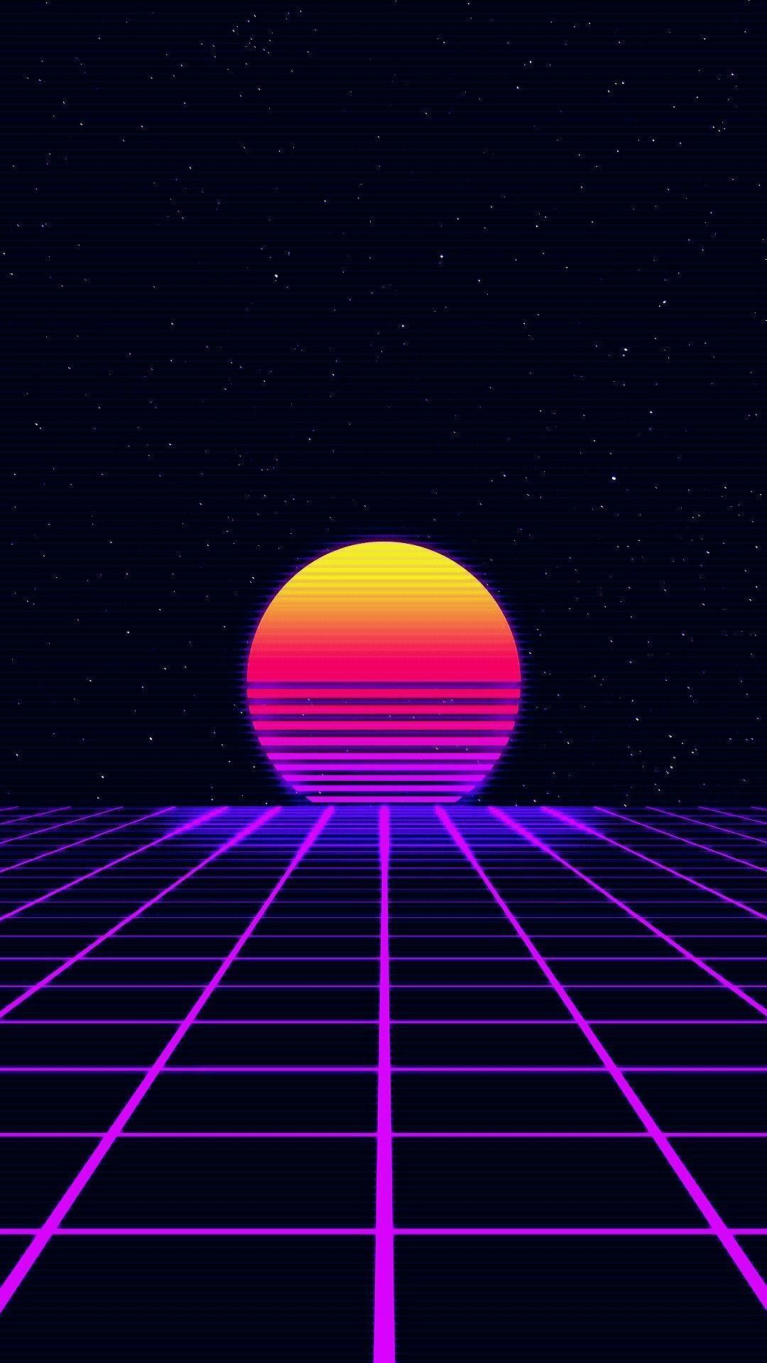 HD wallpaper Minimalism Background 80s Neon 80s Synth Retrowave  Synthwave  Wallpaper Flare