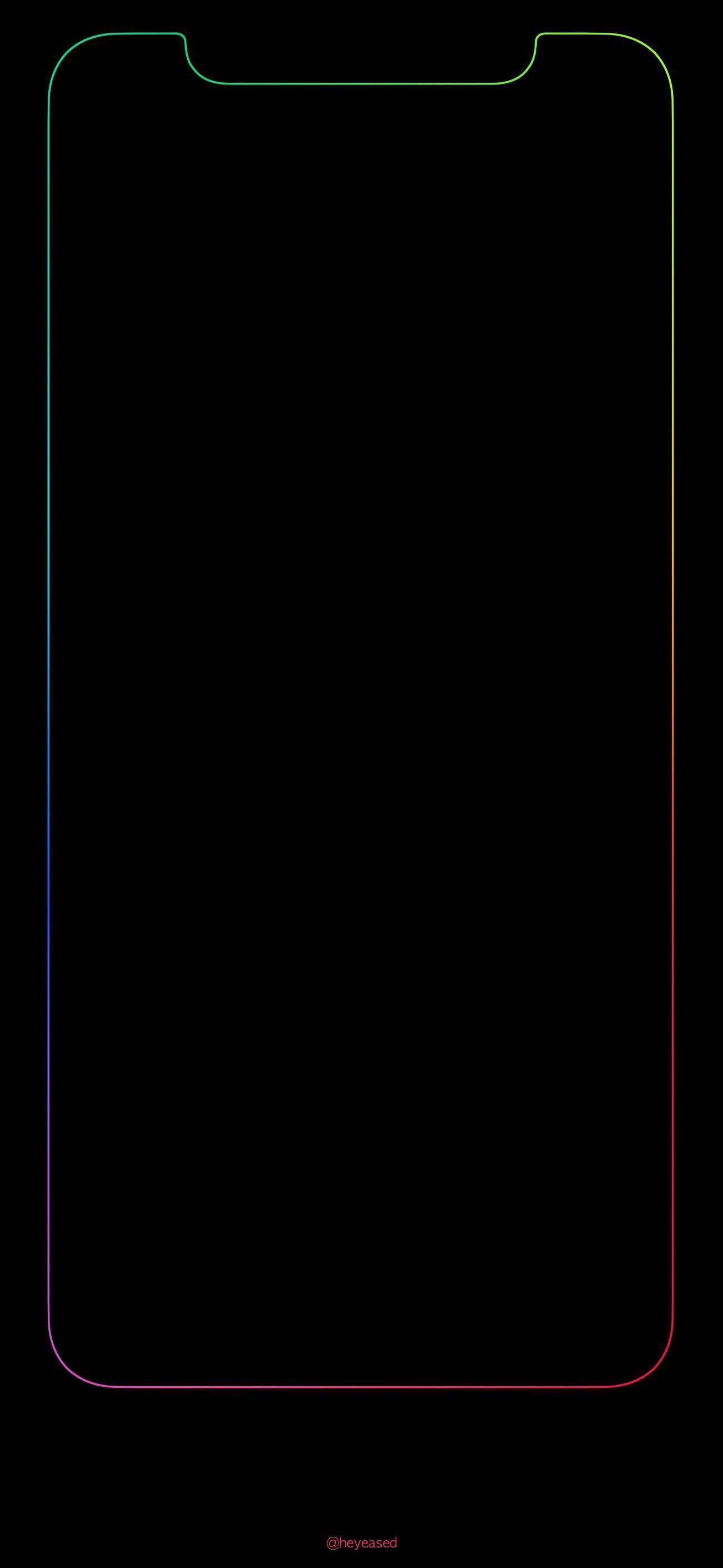 1301x2820 This wallpaper with the Retro Apple Logo in the middle for