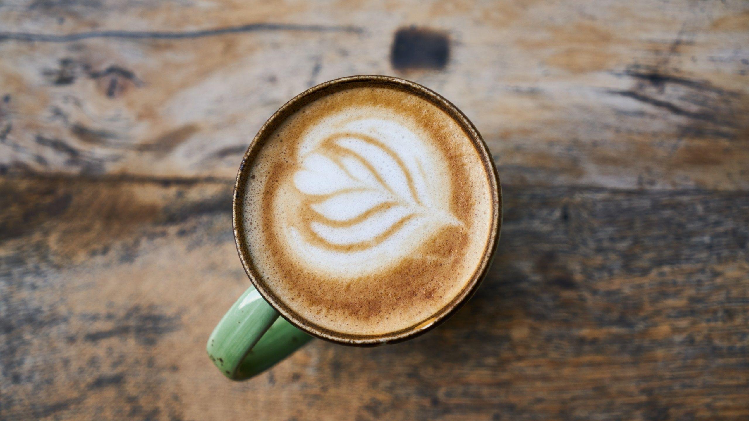 2560x1440 Download 2560x1440 Coffee, Latte Art, Drinks, Espresso, Mug