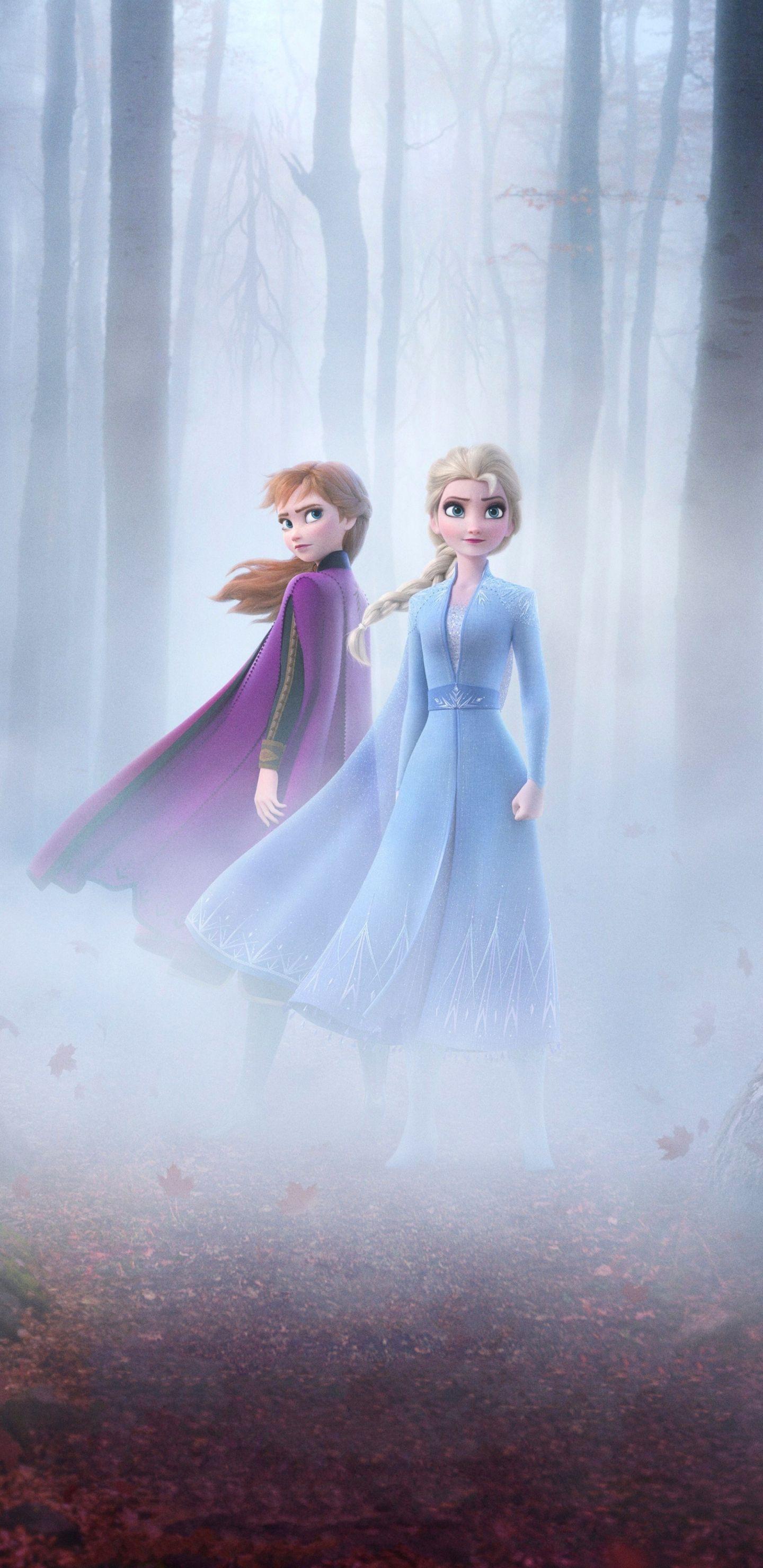 1440x2960 Download 1440x2960 wallpaper frozen queen elsa and anna, movie