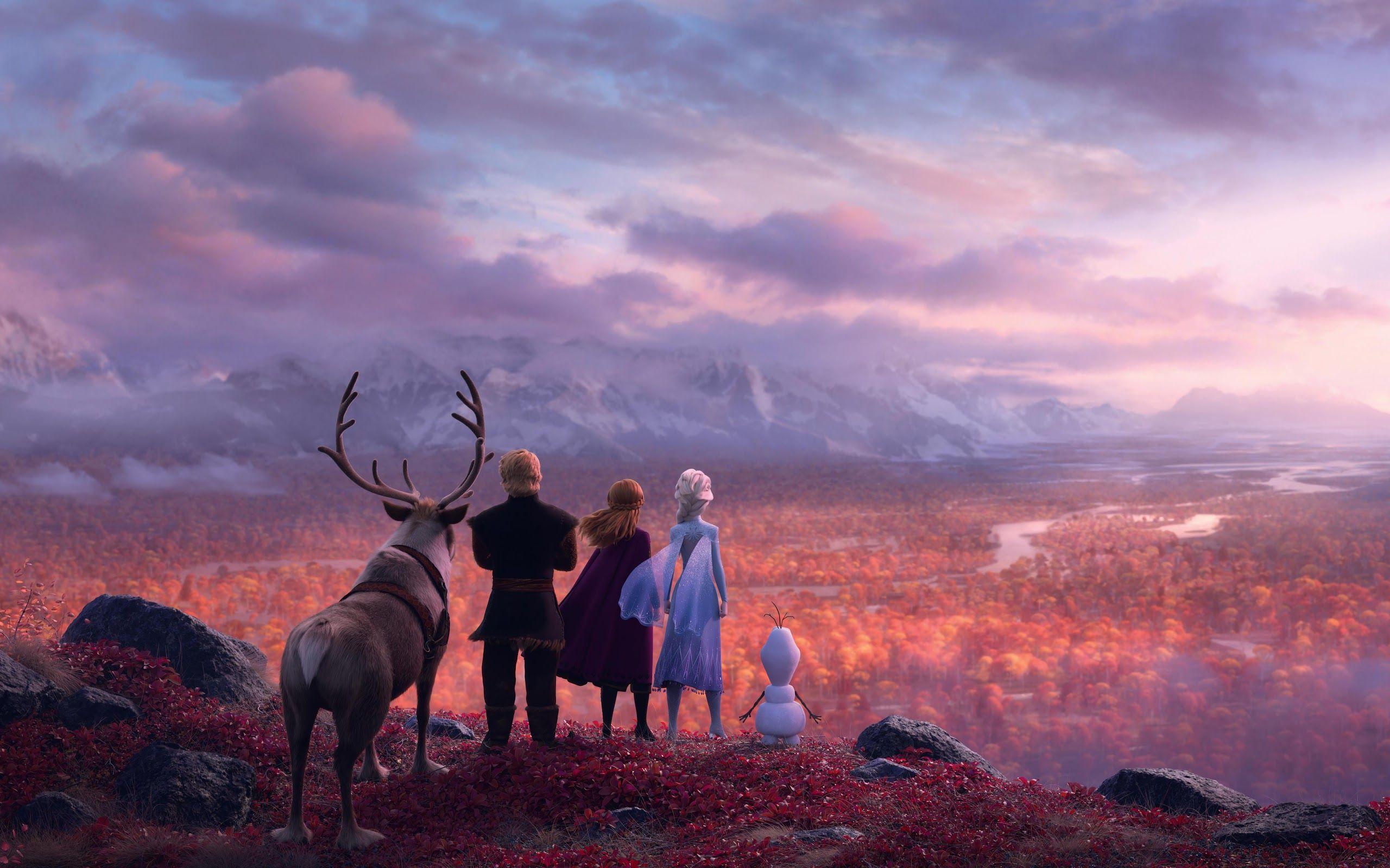 2560x1600 Frozen 2 Olaf Elsa Anna Kristoff 8K Wallpaper