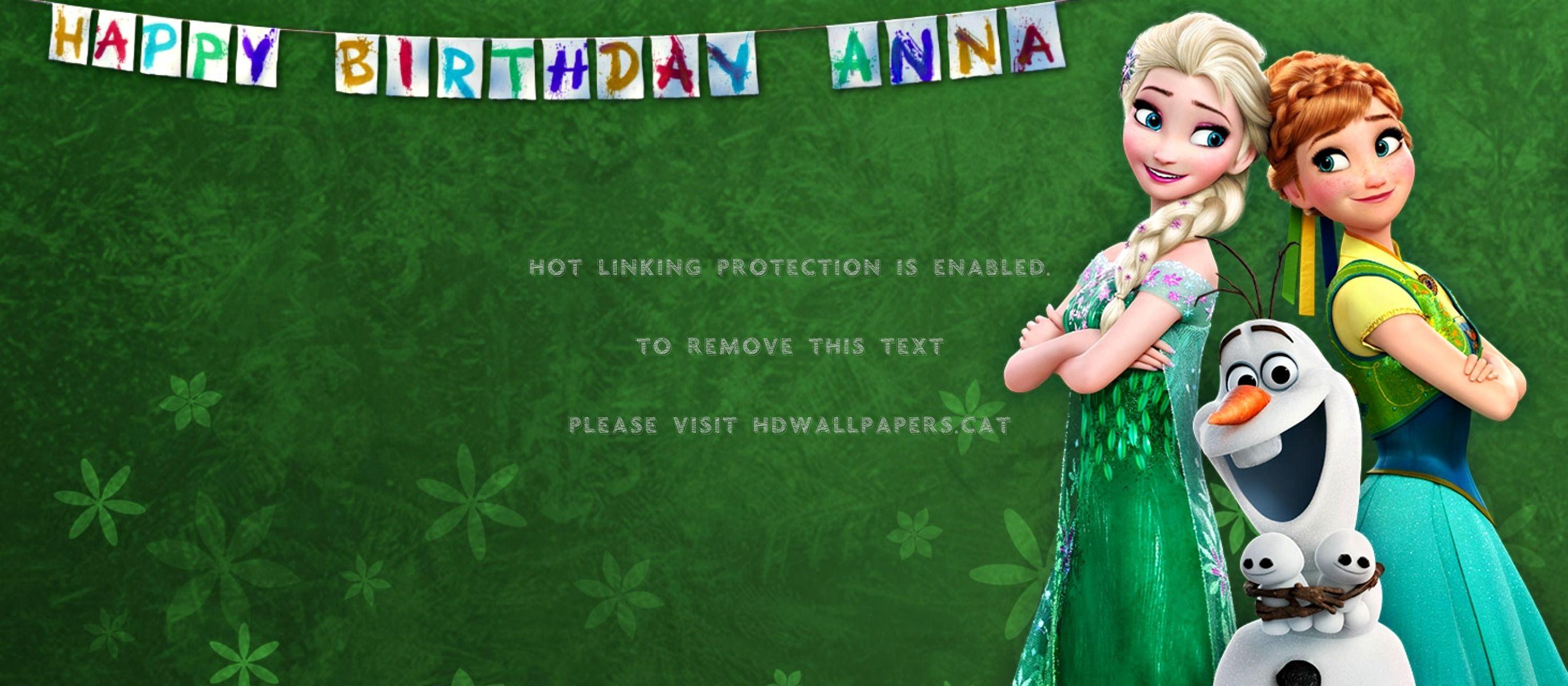 2743x1200 frozen fever (2015) anna disney movie olaf