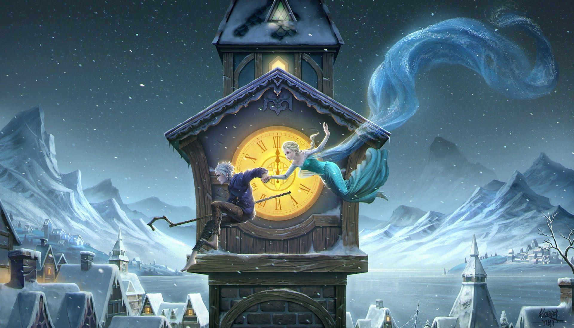 1920x1099 Jack Frost, Movies, Digital art, Snow, Rise of the Guardians