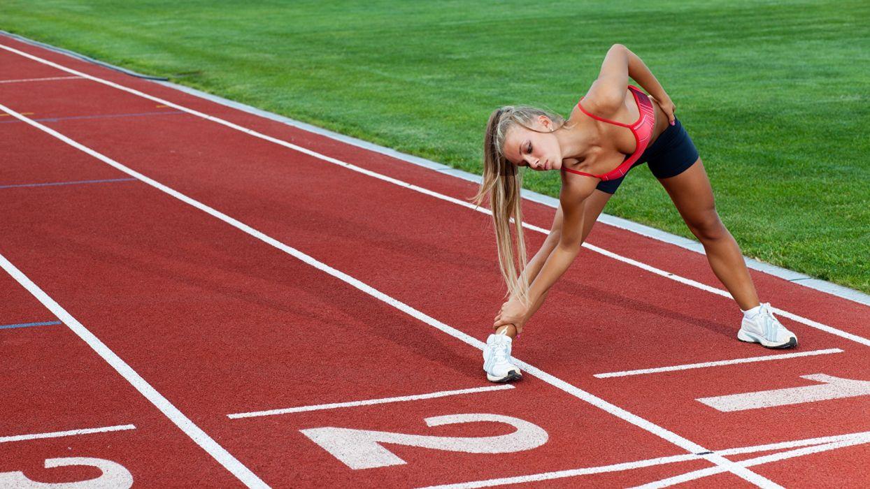 1244x700 SPORTS Gymnastics Girls Exercise Stretching Legs Athletics Track