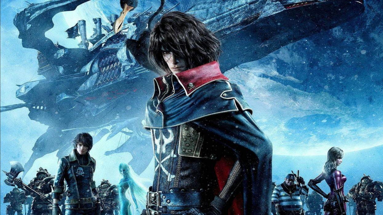 1245x700 SPACE PIRATE CAPTAIN HARLOCK Fantasy Pirates Adventure Anime Manga Series 1spch Sci Fi Spaceship Wallpaperx1440